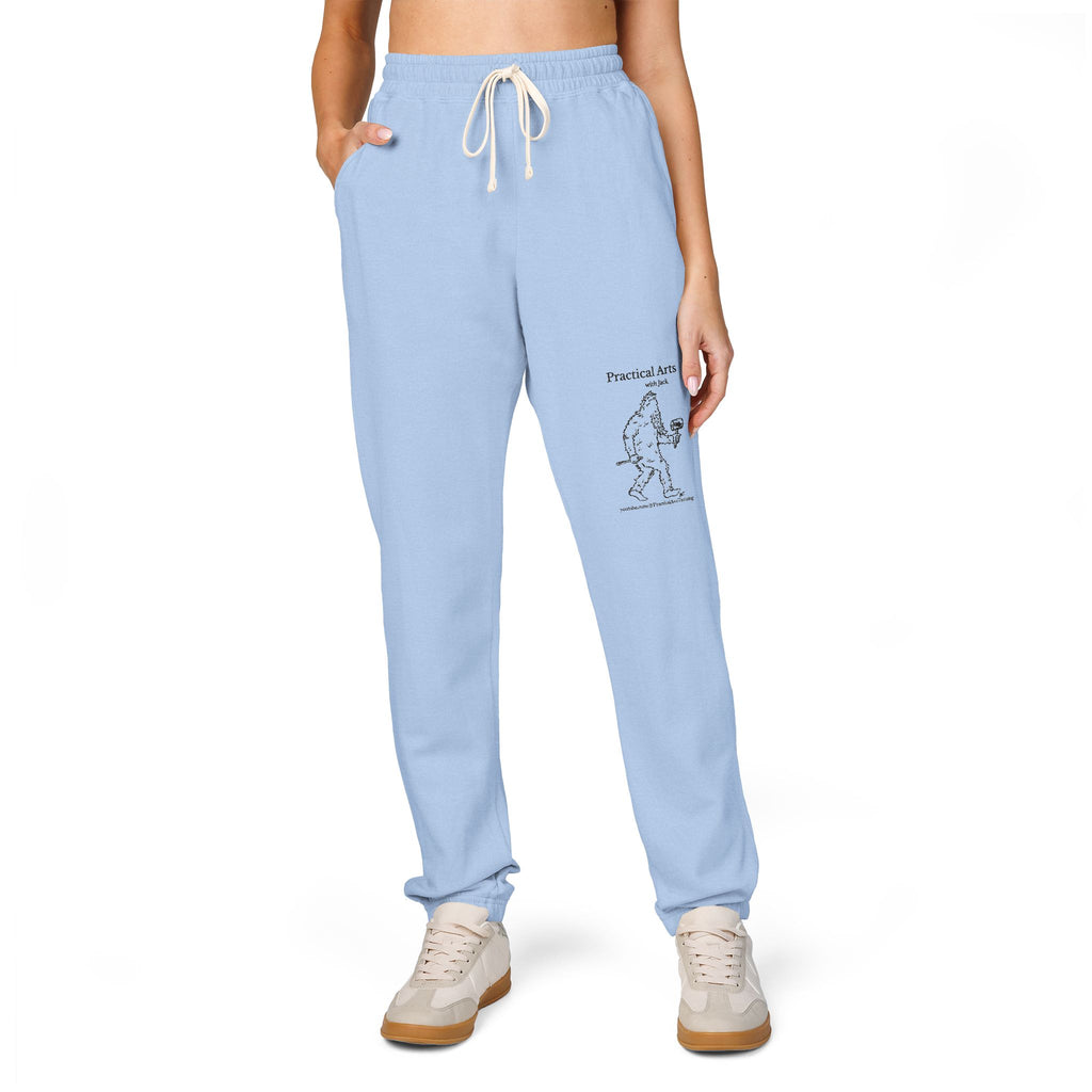 Crafty Jack the Sasquatch Woodcarver Sweatpants — Crafty Bigfoot Fleece Pants