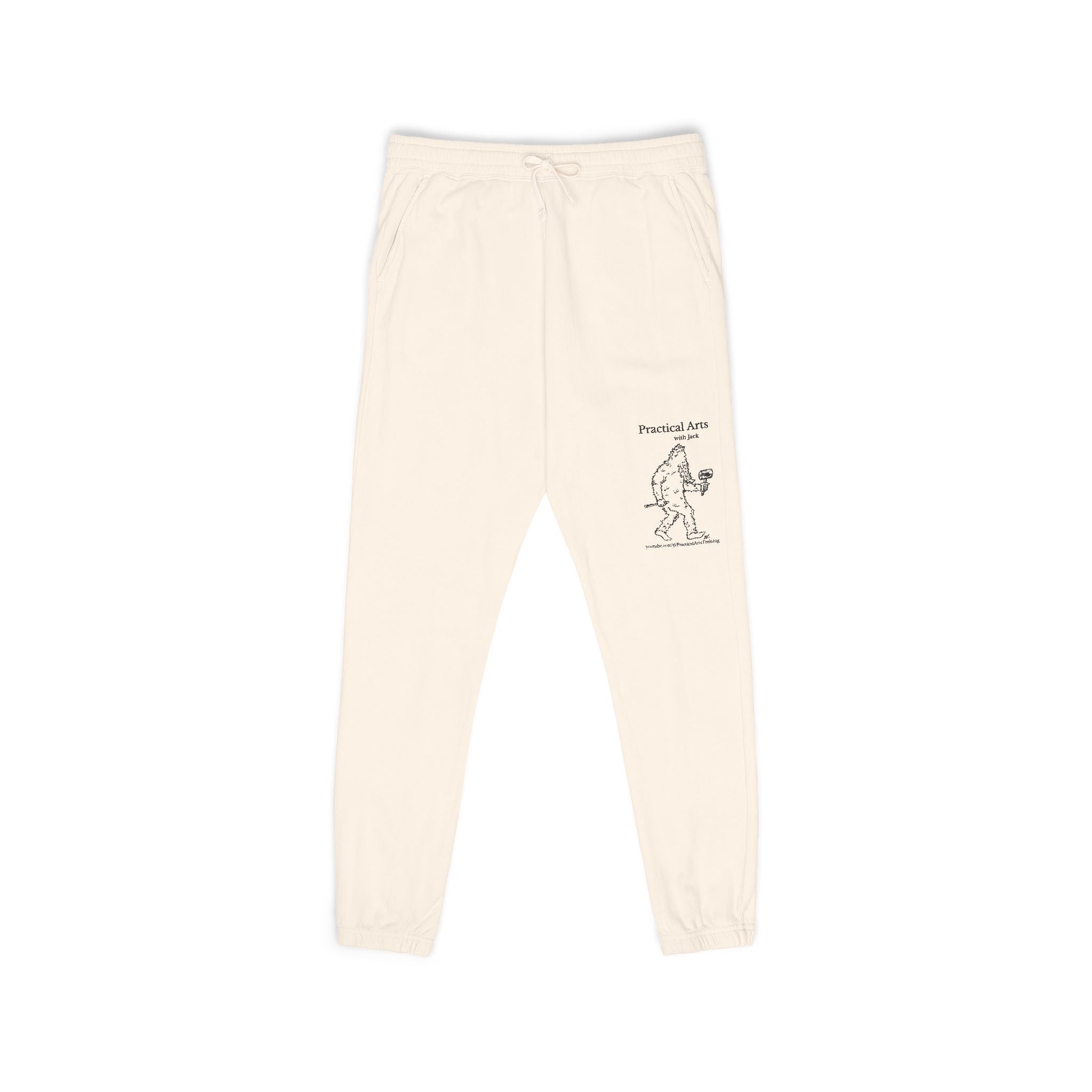 Crafty Jack the Sasquatch Woodcarver Sweatpants — Crafty Bigfoot Fleece Pants