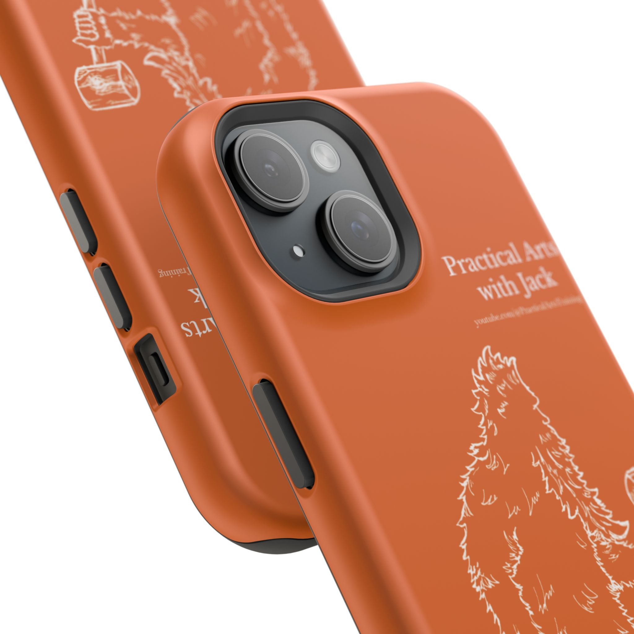 Crafty Jack's Impact-Resistant Phone Case (Rust)