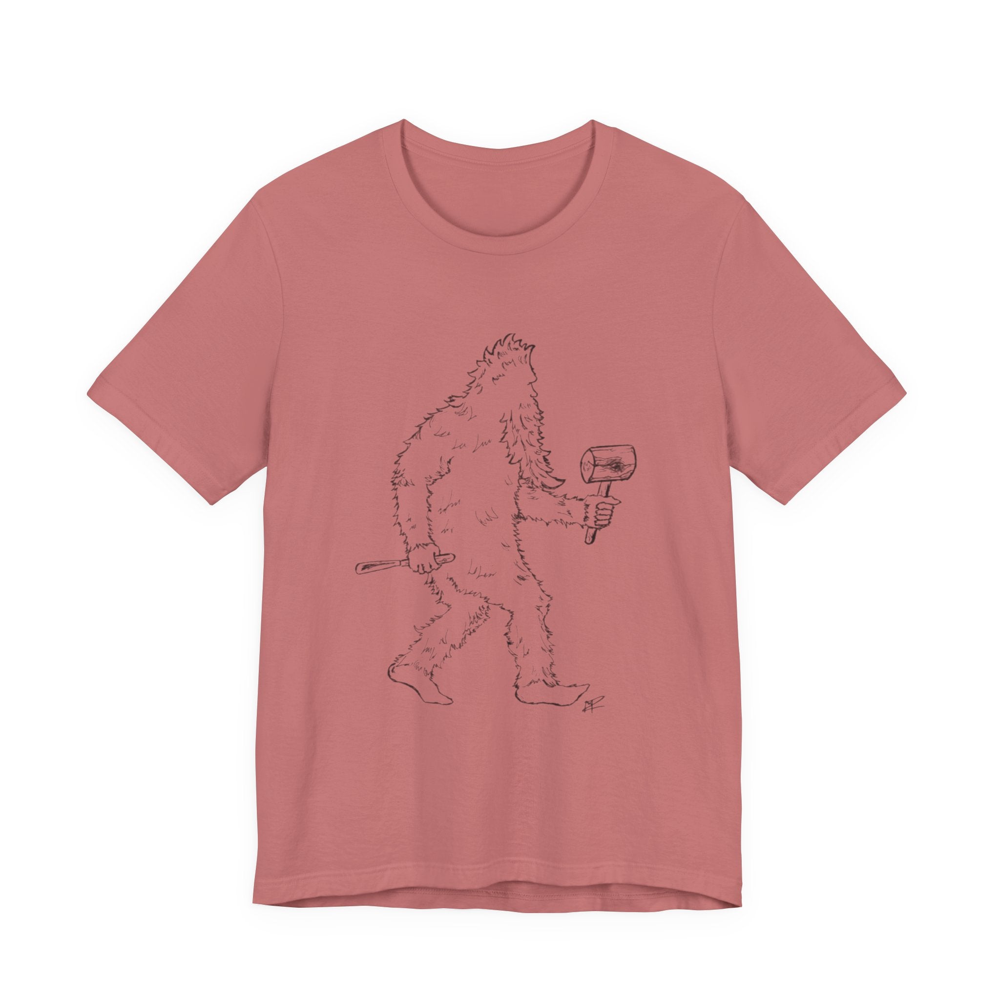 "Crafty Jack" - Holzgeschnitzter Bigfoot T-Shirt
