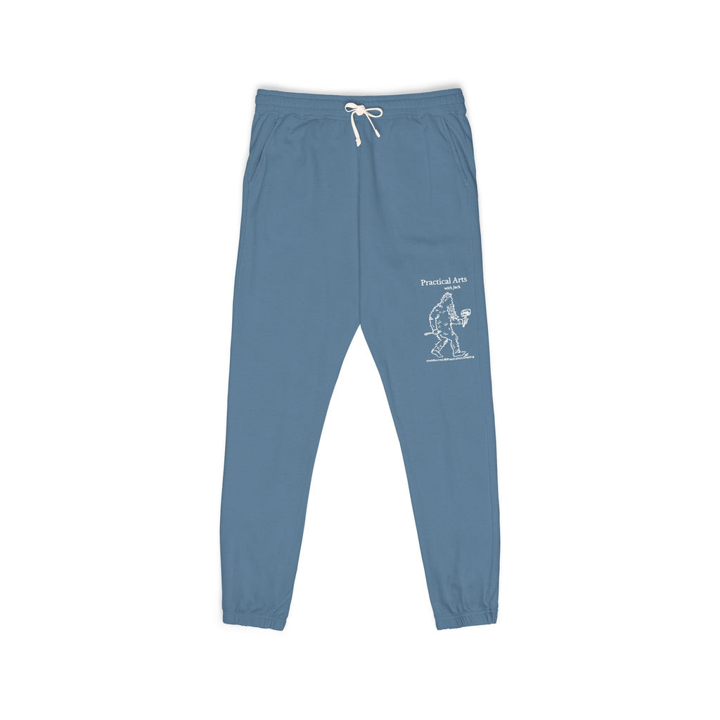 Crafty Jack the Sasquatch Woodcarver Sweatpants — Crafty Bigfoot Fleece Pants