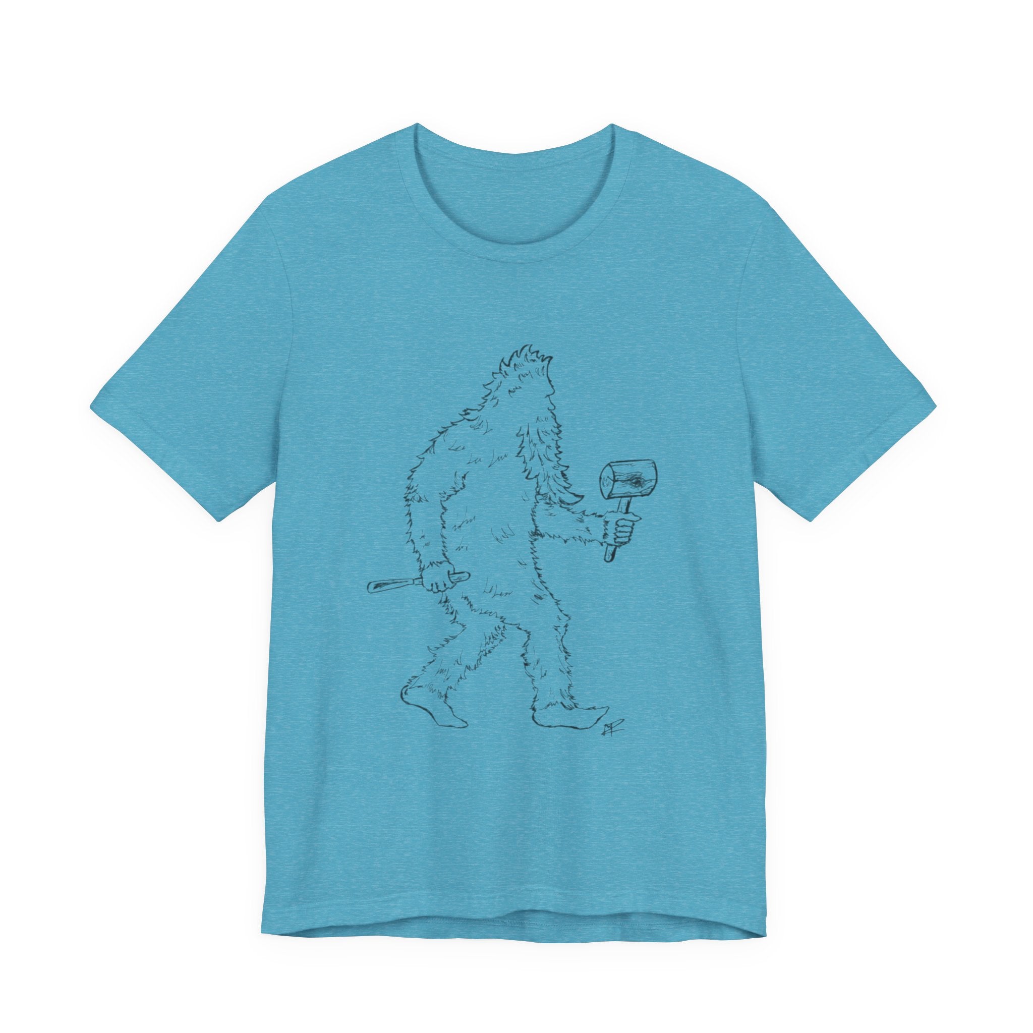 "Crafty Jack" - Holzgeschnitzter Bigfoot T-Shirt