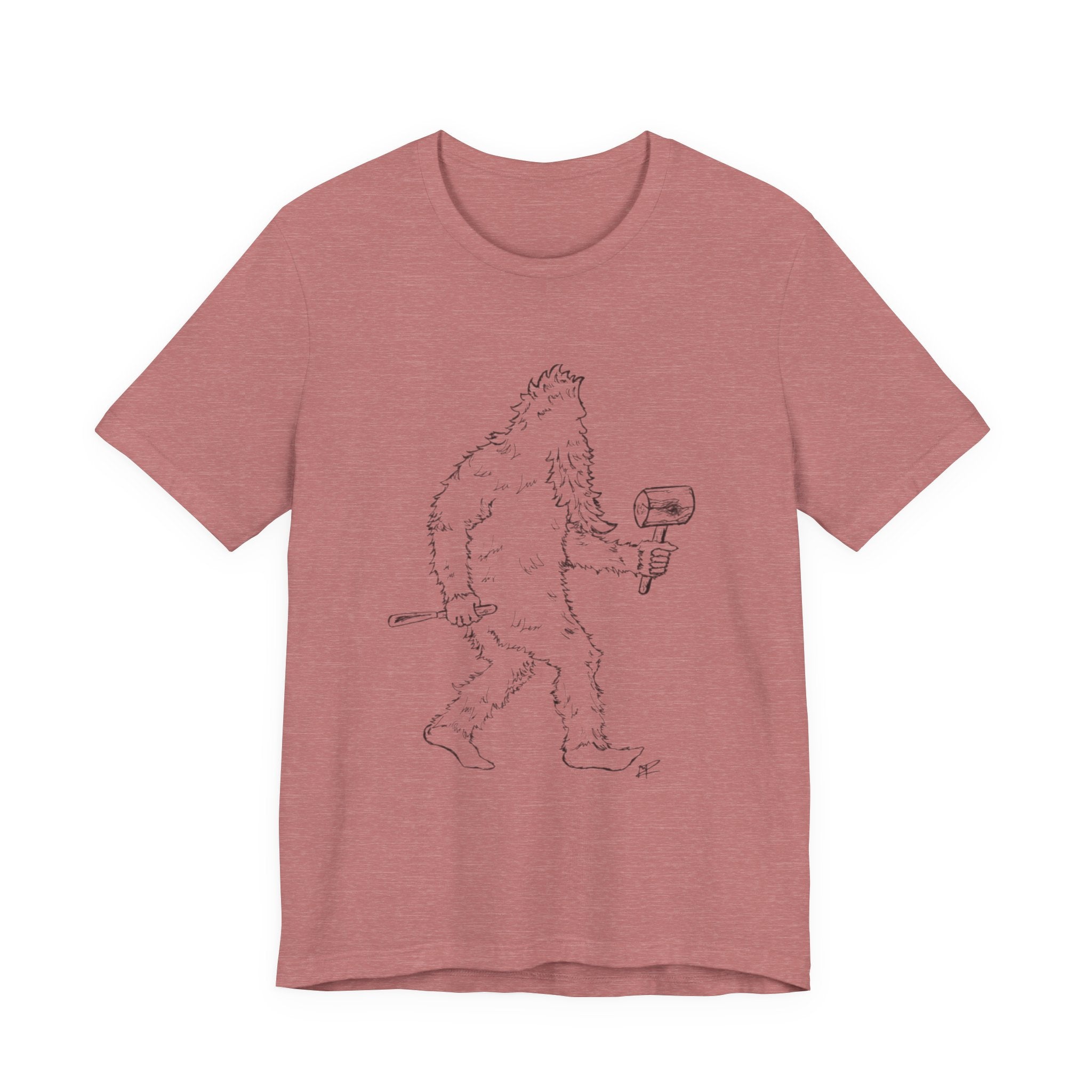 "Crafty Jack" - Holzgeschnitzter Bigfoot T-Shirt