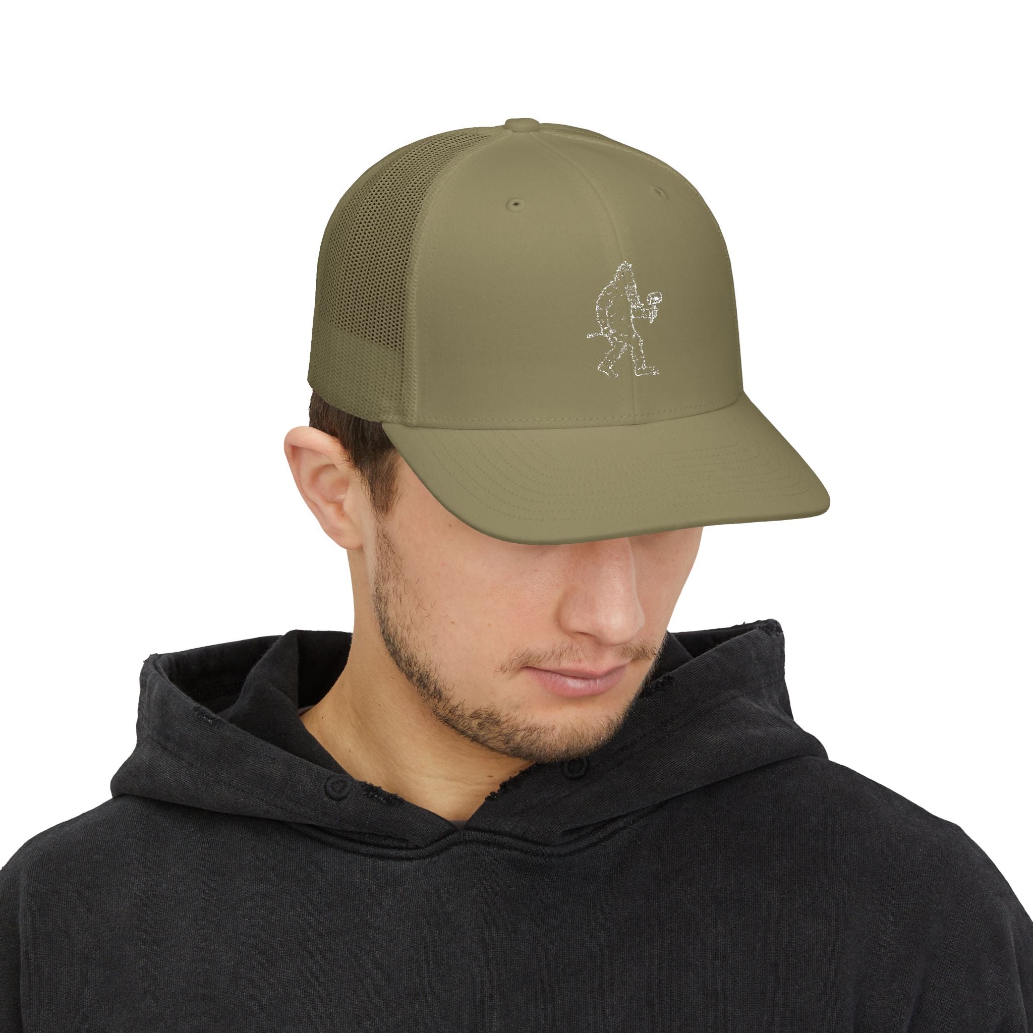 “Crafty Jack” Trucker-Cap — Gesticktes Sasquatch-Logo