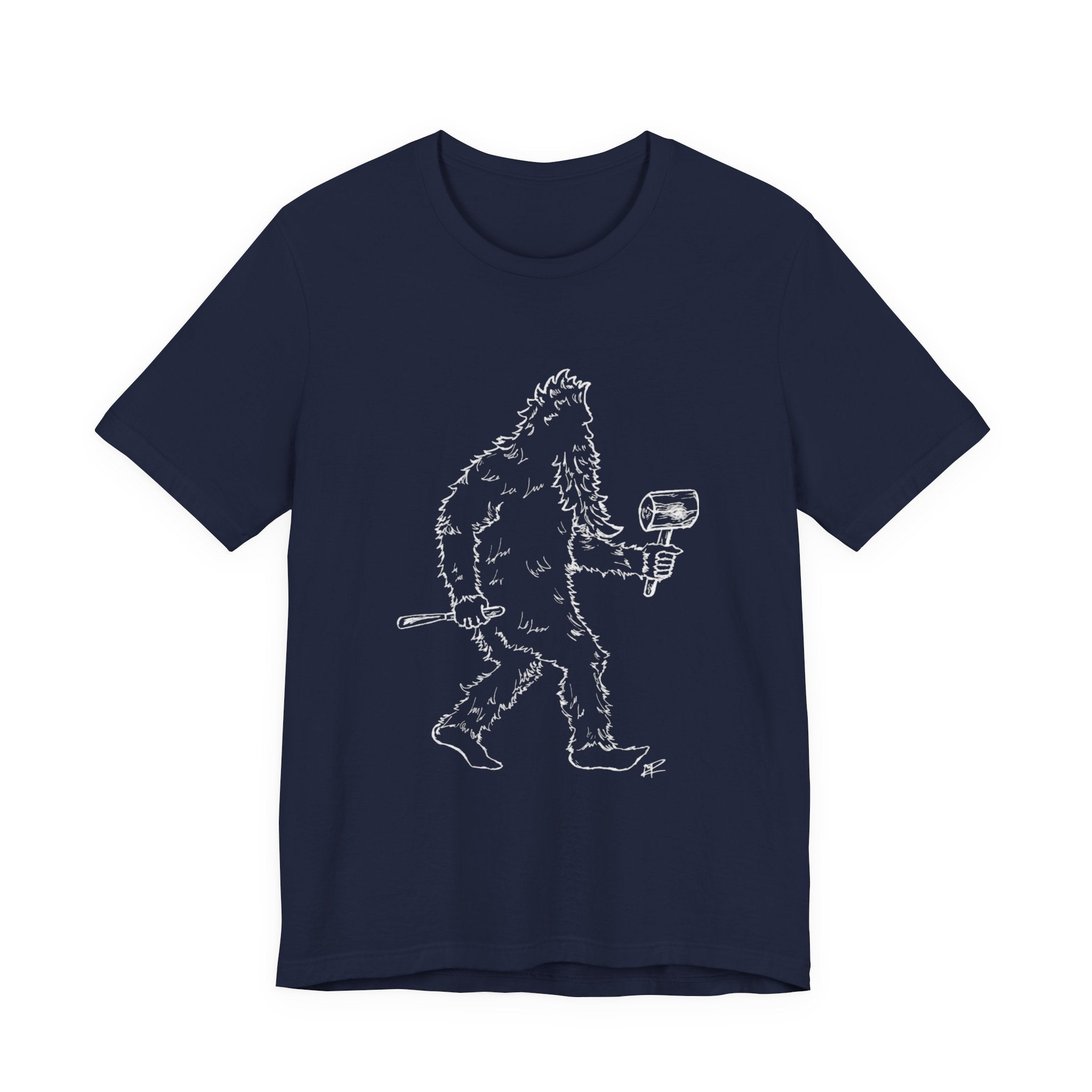 "Crafty Jack" - Holzgeschnitzter Bigfoot T-Shirt