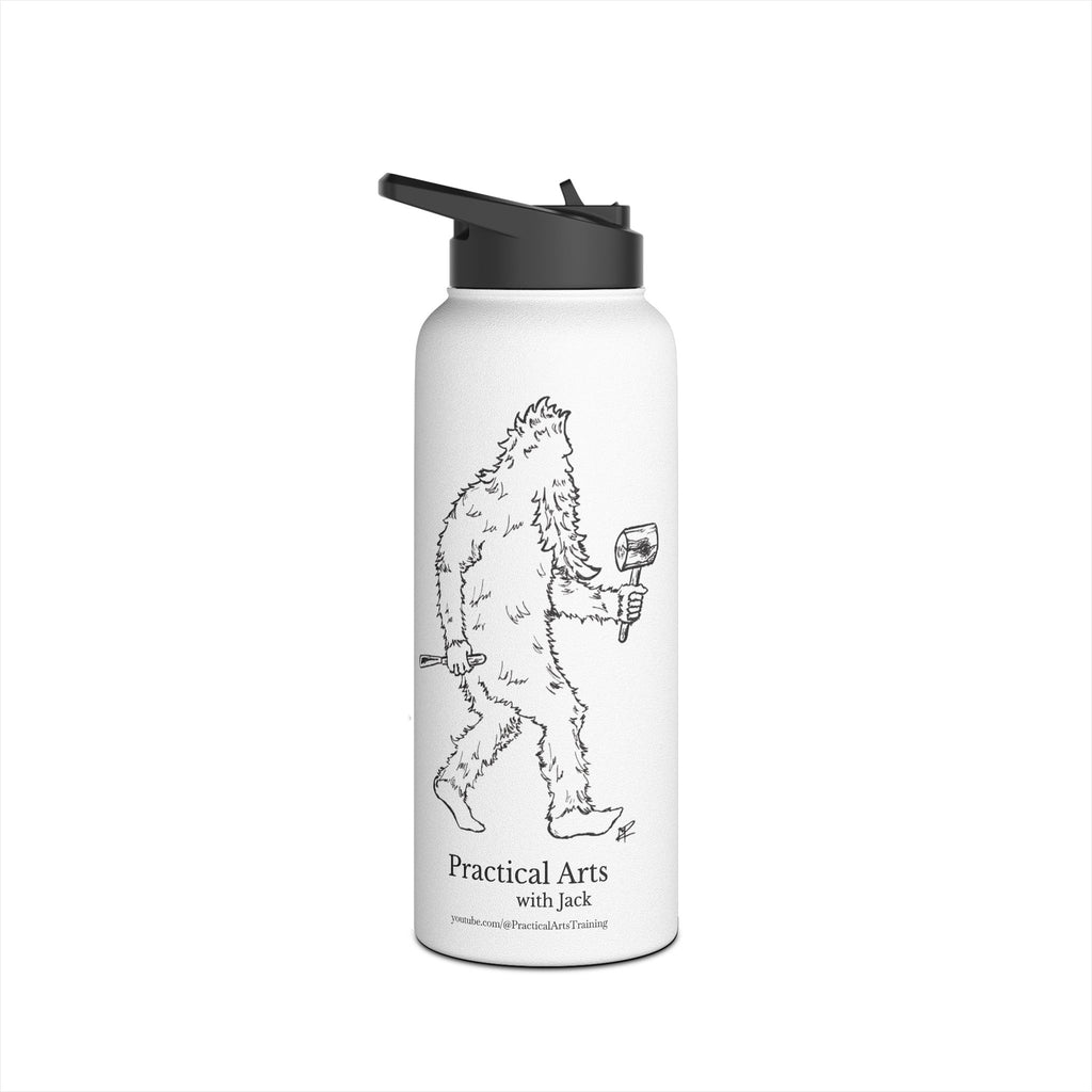 Crafty Jack Stainless Steel Water Bottle with Graphic "Crafty Jack Sasquatch" (12oz, 18oz, and 32oz)