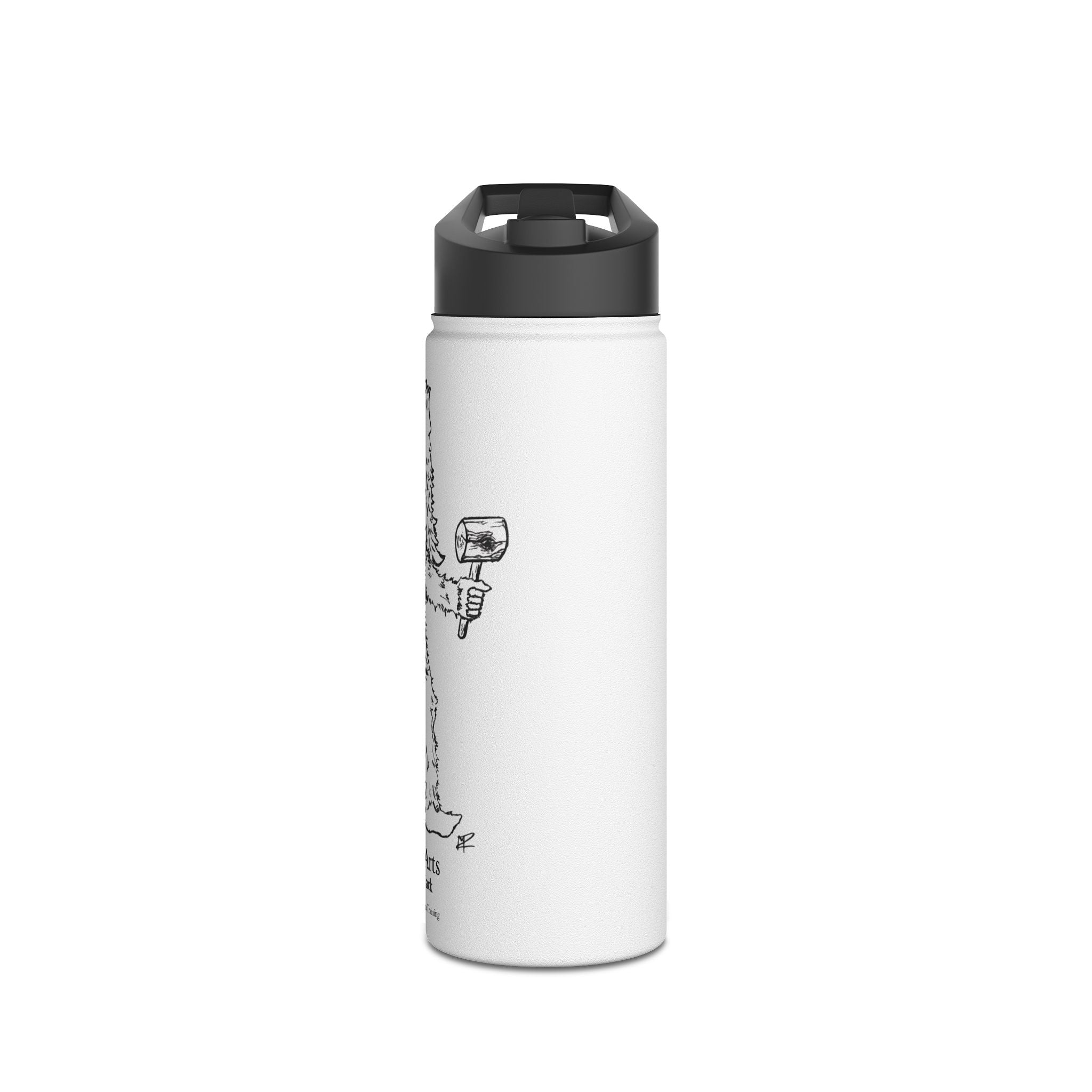 Crafty Jack Stainless Steel Water Bottle with Graphic "Crafty Jack Sasquatch" (12oz, 18oz, and 32oz)