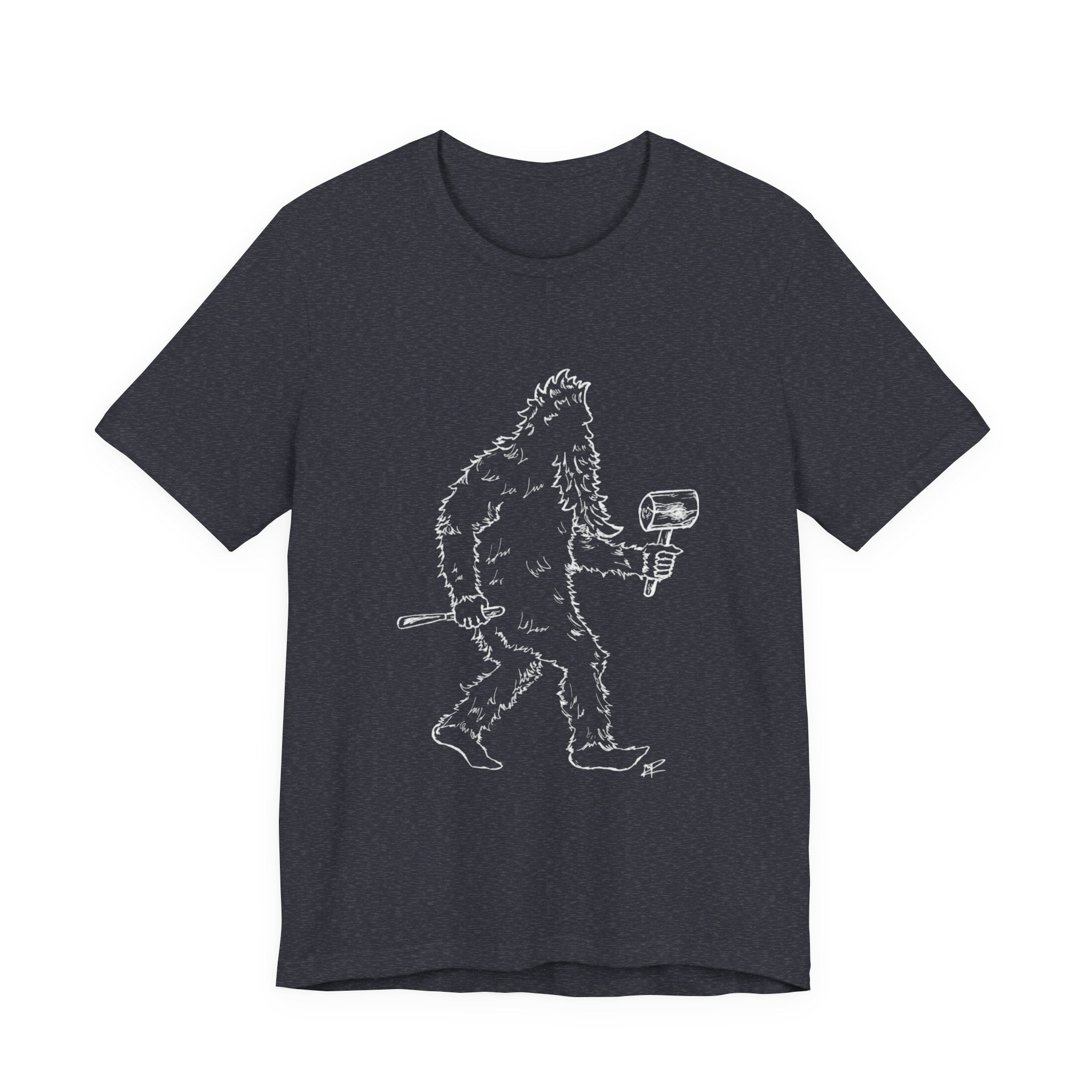 "Crafty Jack" - Holzgeschnitzter Bigfoot T-Shirt
