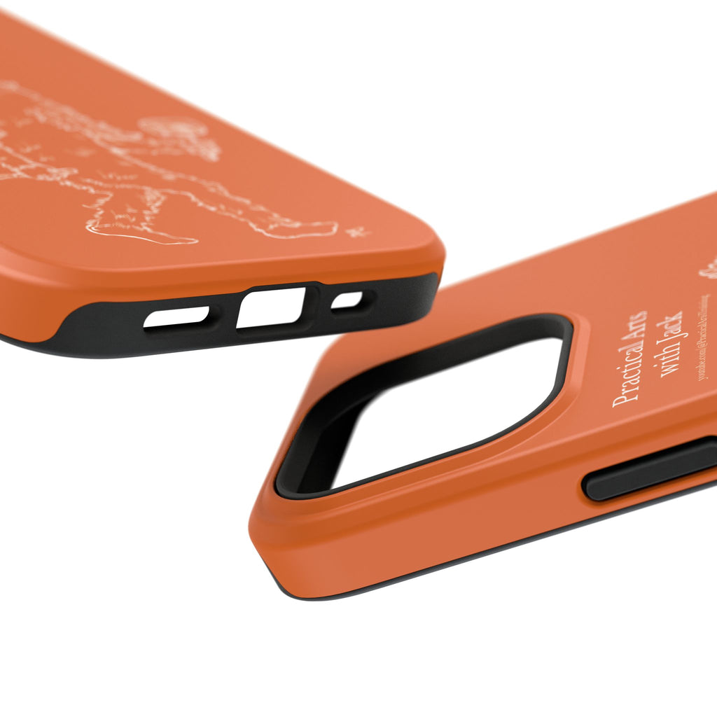 Crafty Jack's Impact-Resistant Phone Case (Rust)