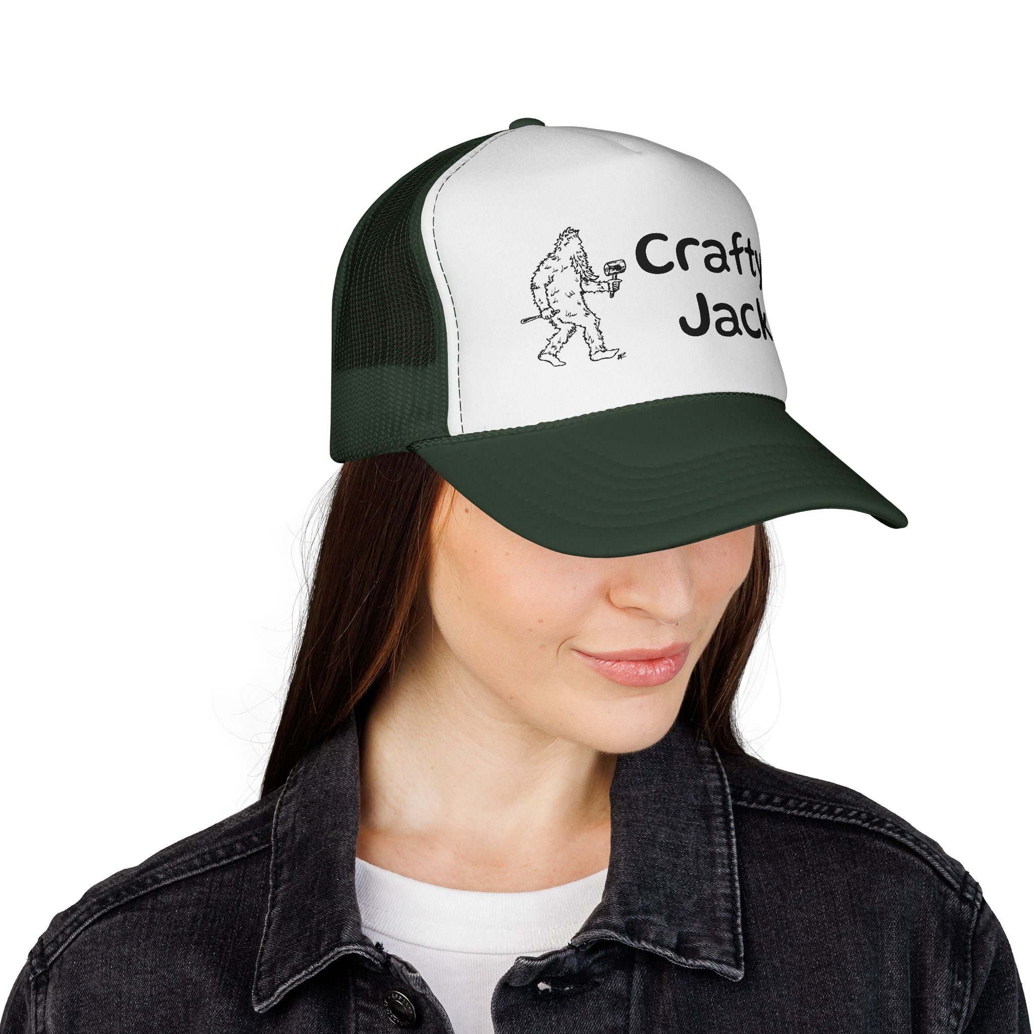 „Crafty Jack“ | Praktische Künste mit Jack Trucker Cap — Vintage Sasquatch Logo Kappe