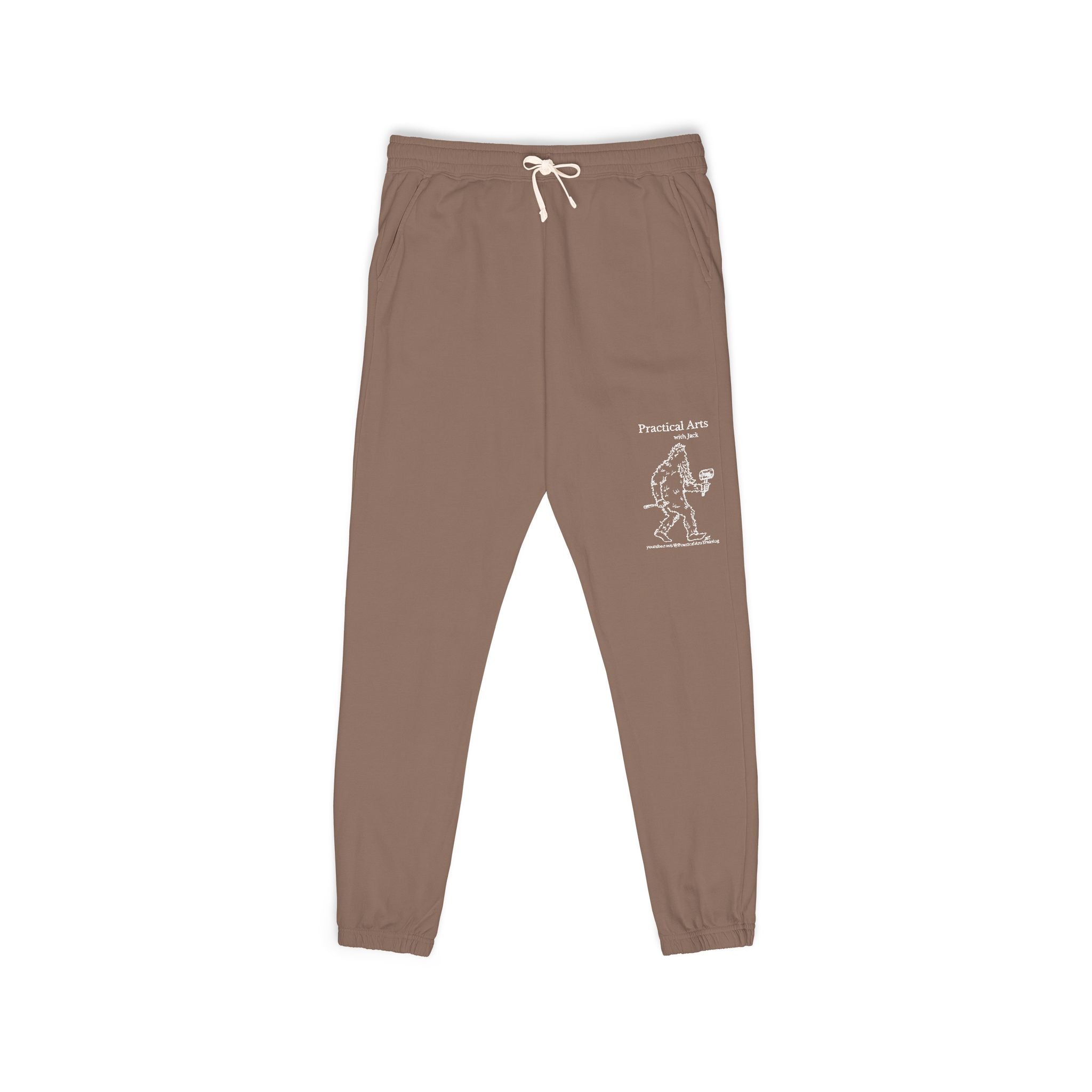 Crafty Jack the Sasquatch Woodcarver Sweatpants — Crafty Bigfoot Fleece Pants