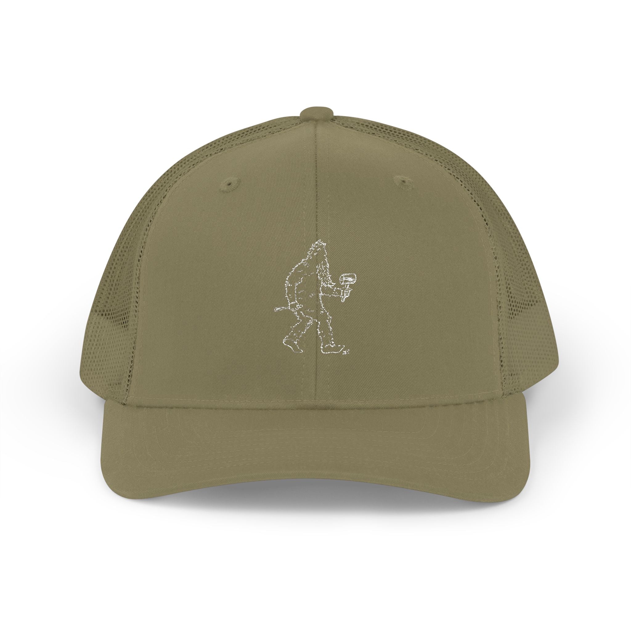 Crafty Jack's Trucker Hat — Embroidered Sasquatch Logo