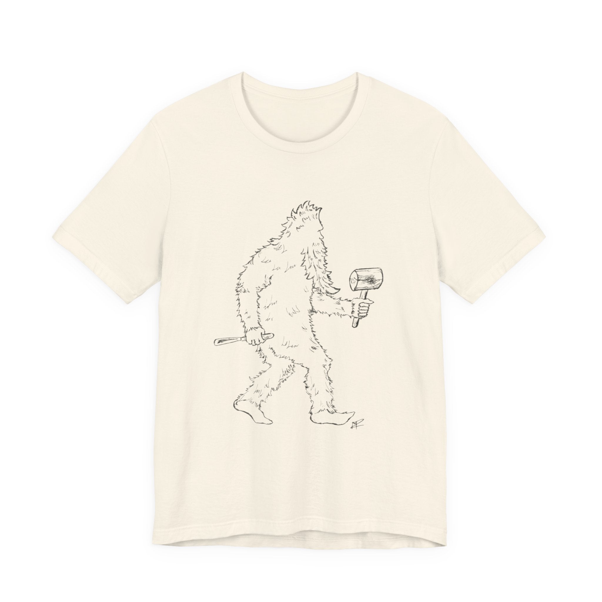 "Crafty Jack" - Holzgeschnitzter Bigfoot T-Shirt