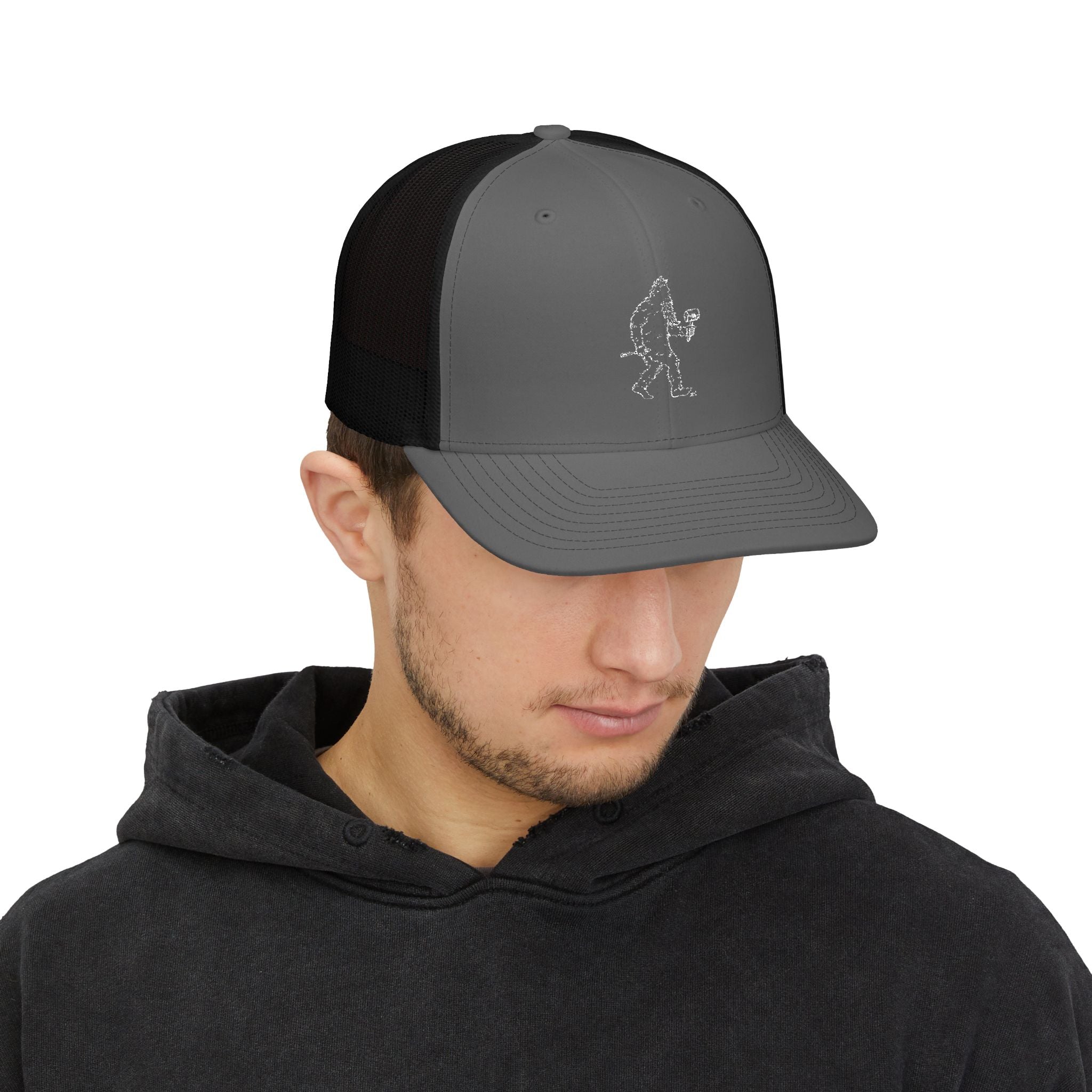 “Crafty Jack” Trucker-Cap — Gesticktes Sasquatch-Logo