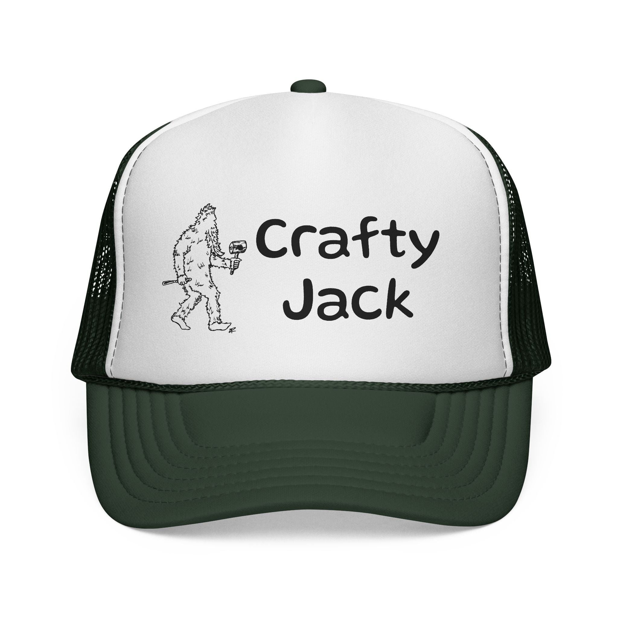 „Crafty Jack“ | Praktische Künste mit Jack Trucker Cap — Vintage Sasquatch Logo Kappe