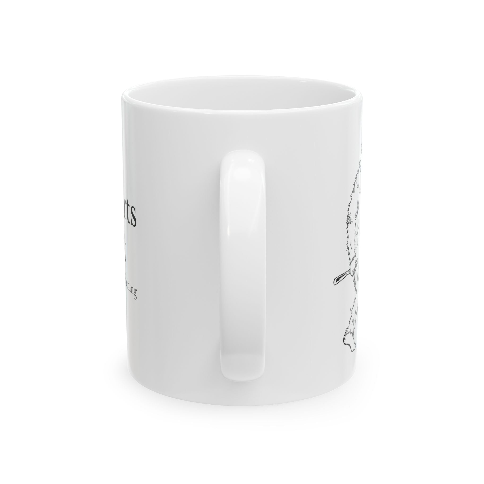 Crafty Jack's Sasquatch Graphic Mug in White —  (11oz/15oz)