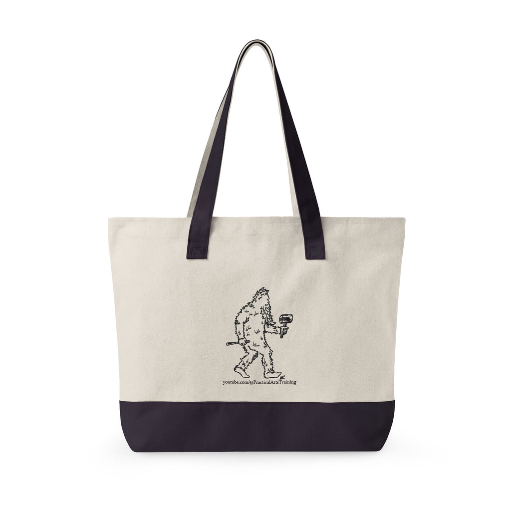 Zippered Canvas Market Tote Bag -- Practical Arts with Jack