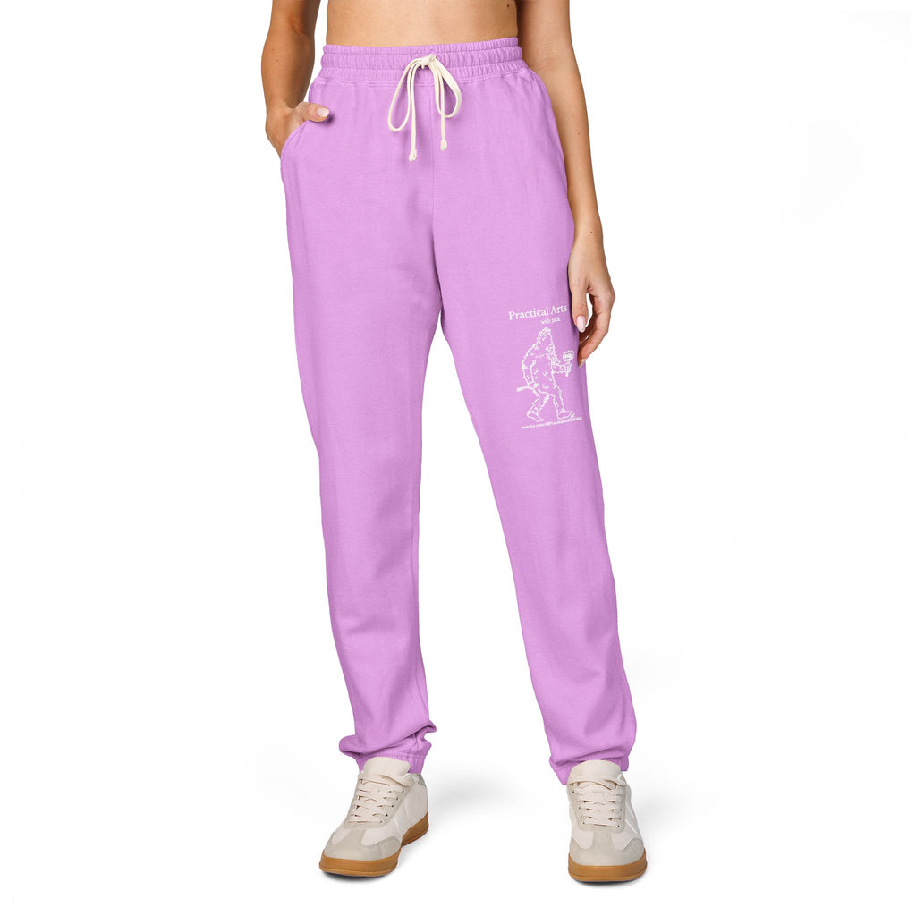 Crafty Jack the Sasquatch Woodcarver Sweatpants — Crafty Bigfoot Fleece Pants