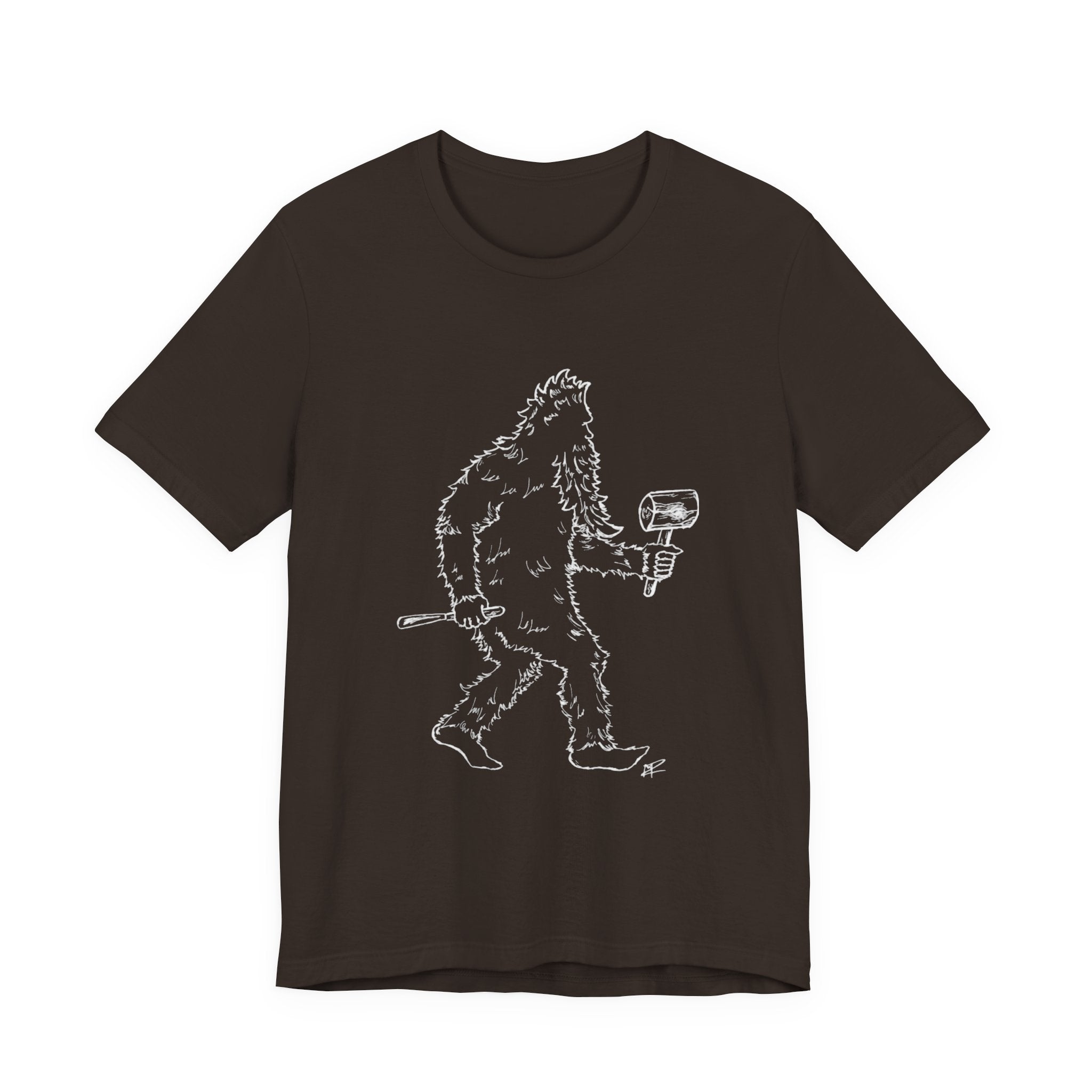 "Crafty Jack" - Holzgeschnitzter Bigfoot T-Shirt