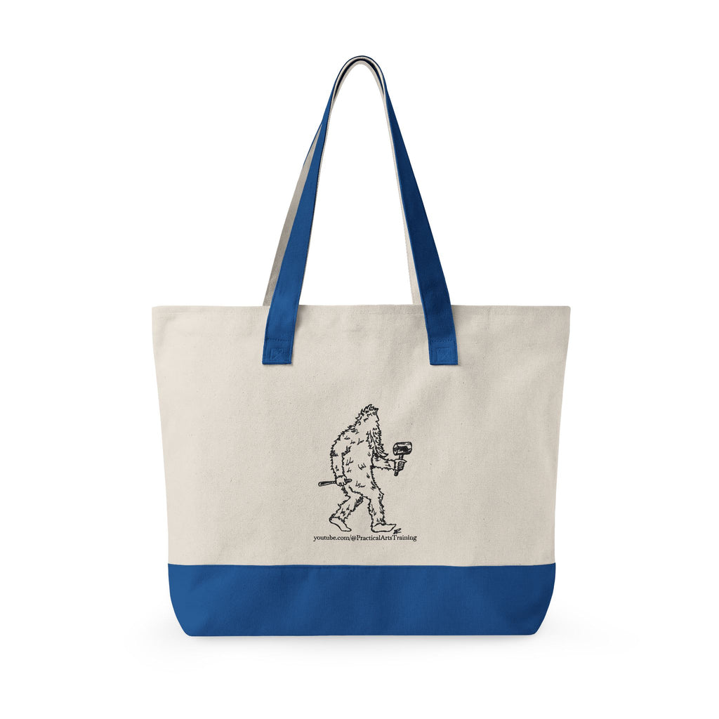 Zippered Canvas Market Tote Bag -- Practical Arts with Jack