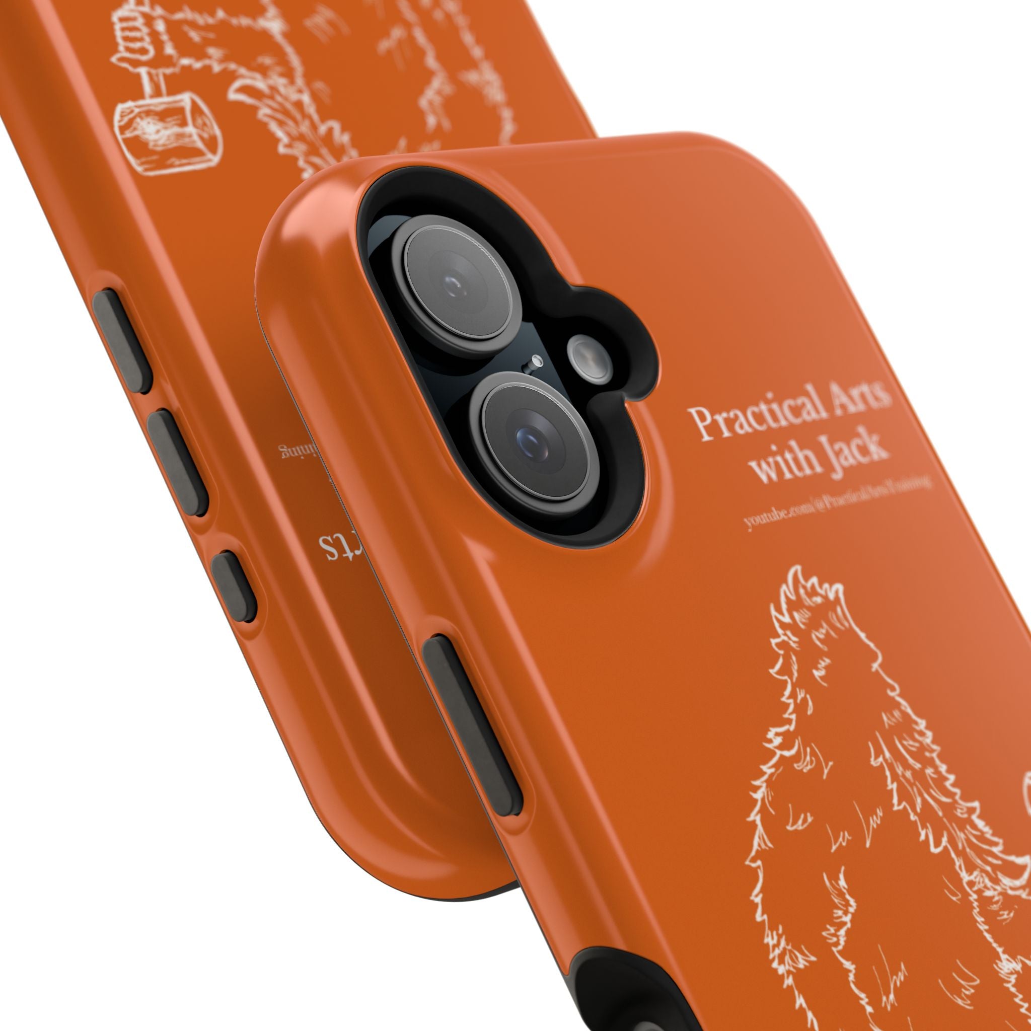 Crafty Jack's Impact-Resistant Phone Case (Rust)