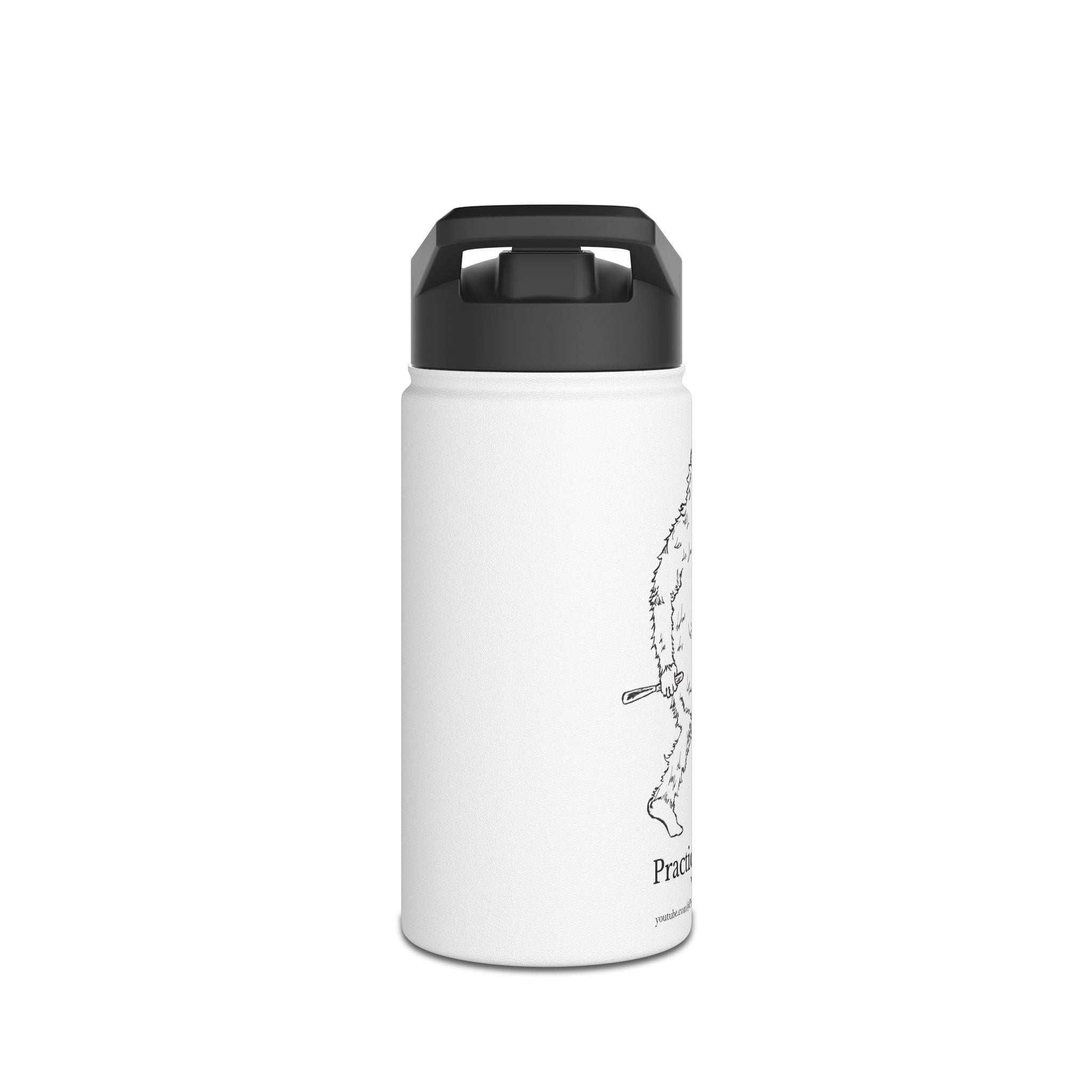 Crafty Jack Stainless Steel Water Bottle with Graphic "Crafty Jack Sasquatch" (12oz, 18oz, and 32oz)