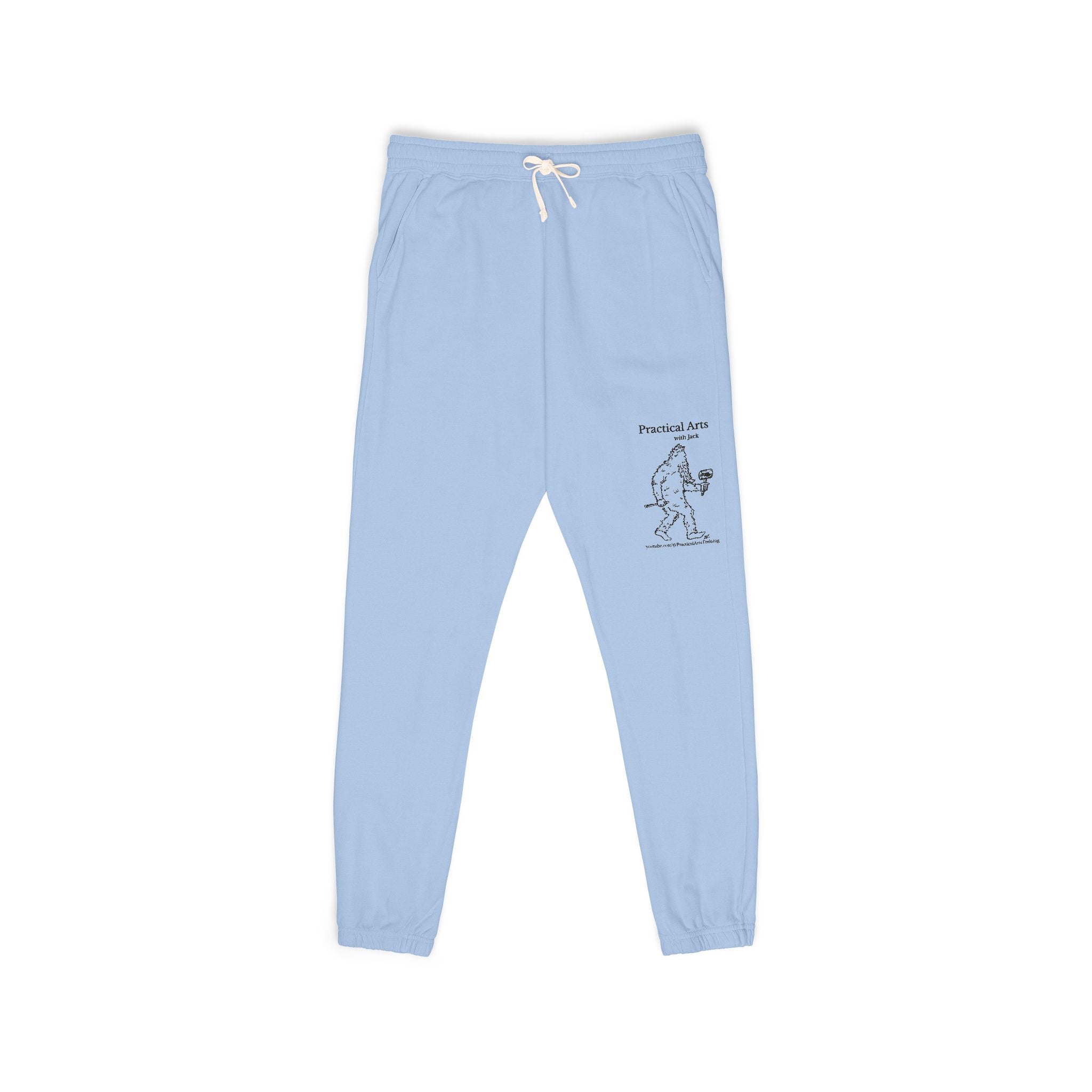 Crafty Jack the Sasquatch Woodcarver Sweatpants — Crafty Bigfoot Fleece Pants