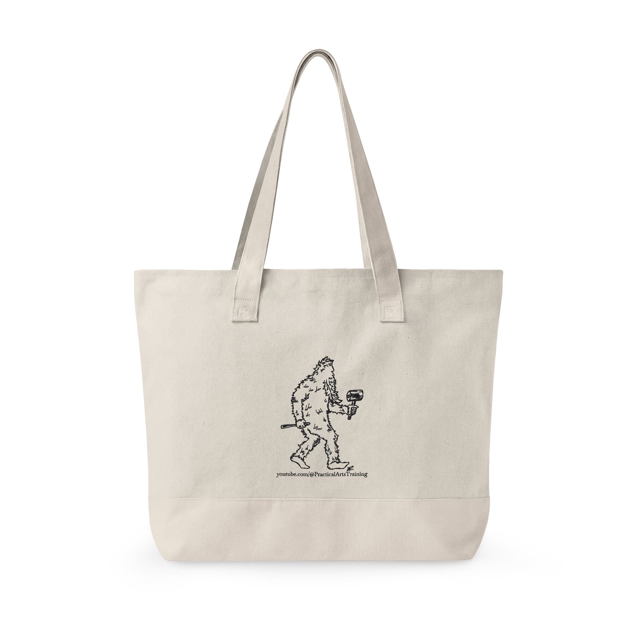 Zippered Canvas Market Tote Bag -- Practical Arts with Jack