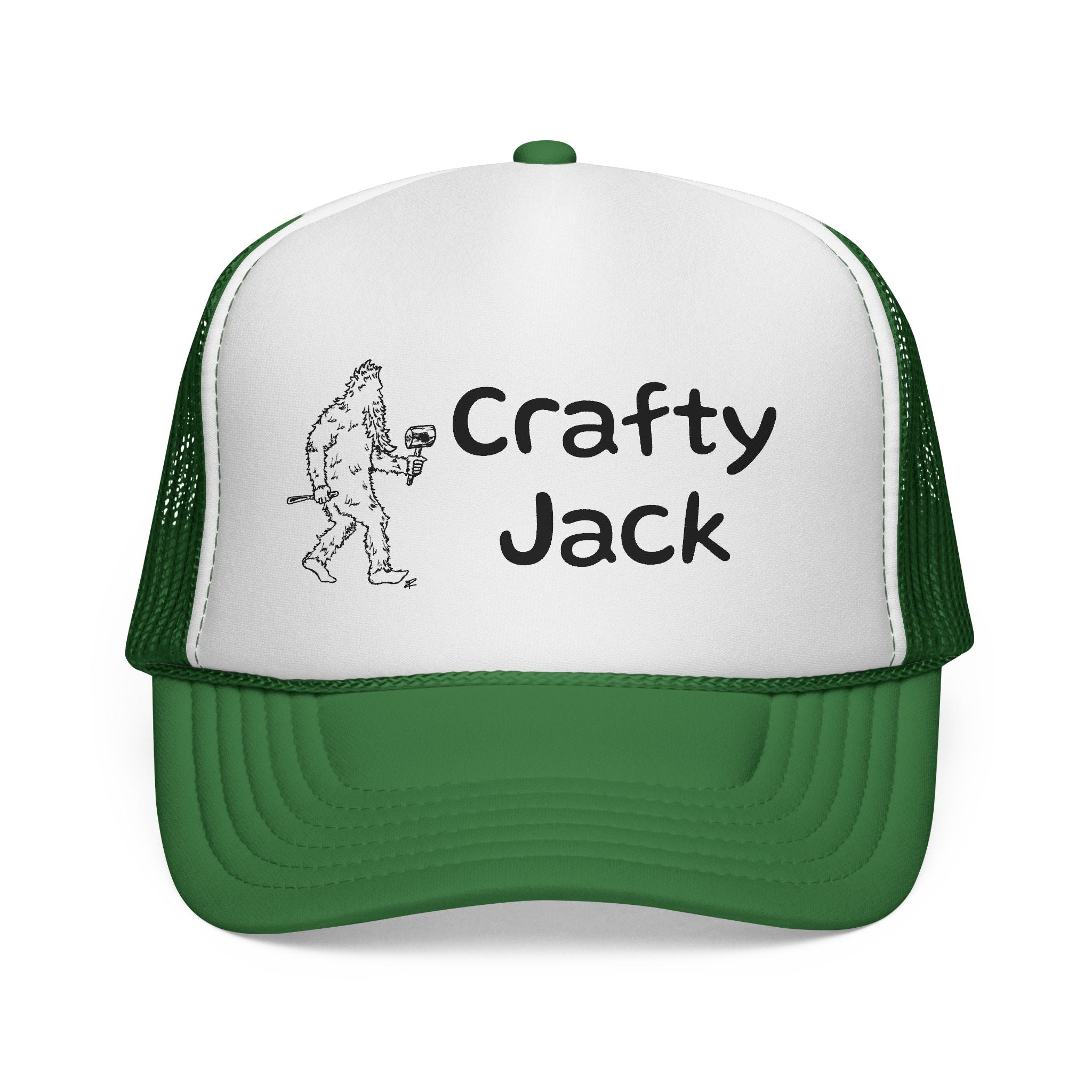 „Crafty Jack“ | Praktische Künste mit Jack Trucker Cap — Vintage Sasquatch Logo Kappe