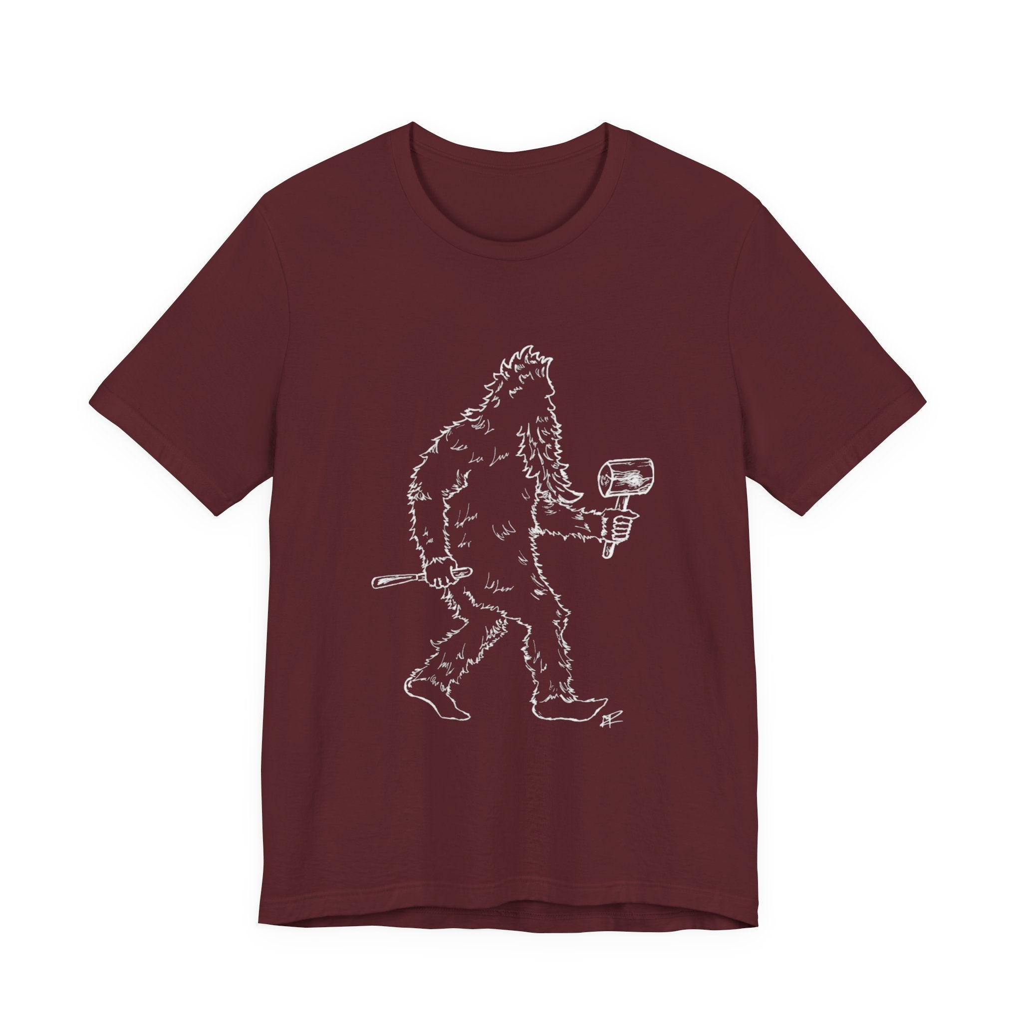 "Crafty Jack" - Holzgeschnitzter Bigfoot T-Shirt