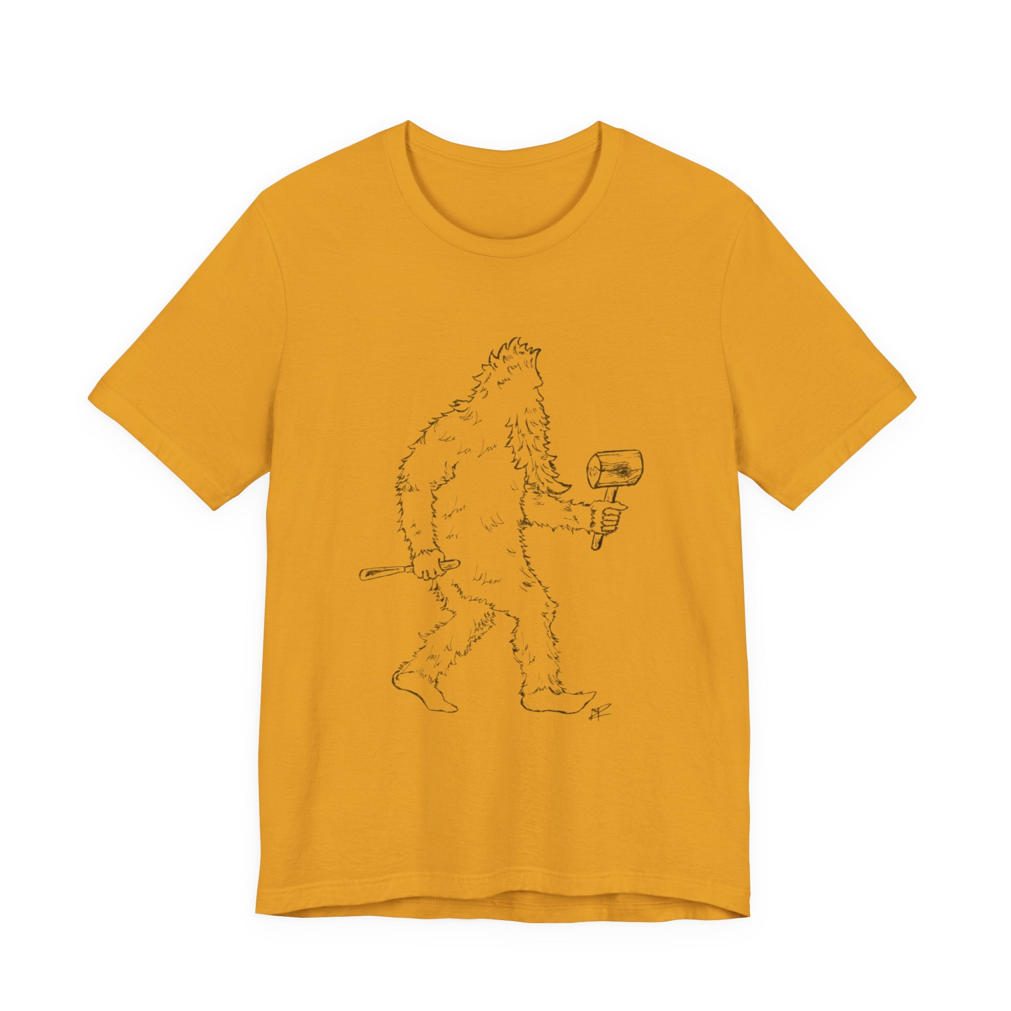 "Crafty Jack" - Holzgeschnitzter Bigfoot T-Shirt