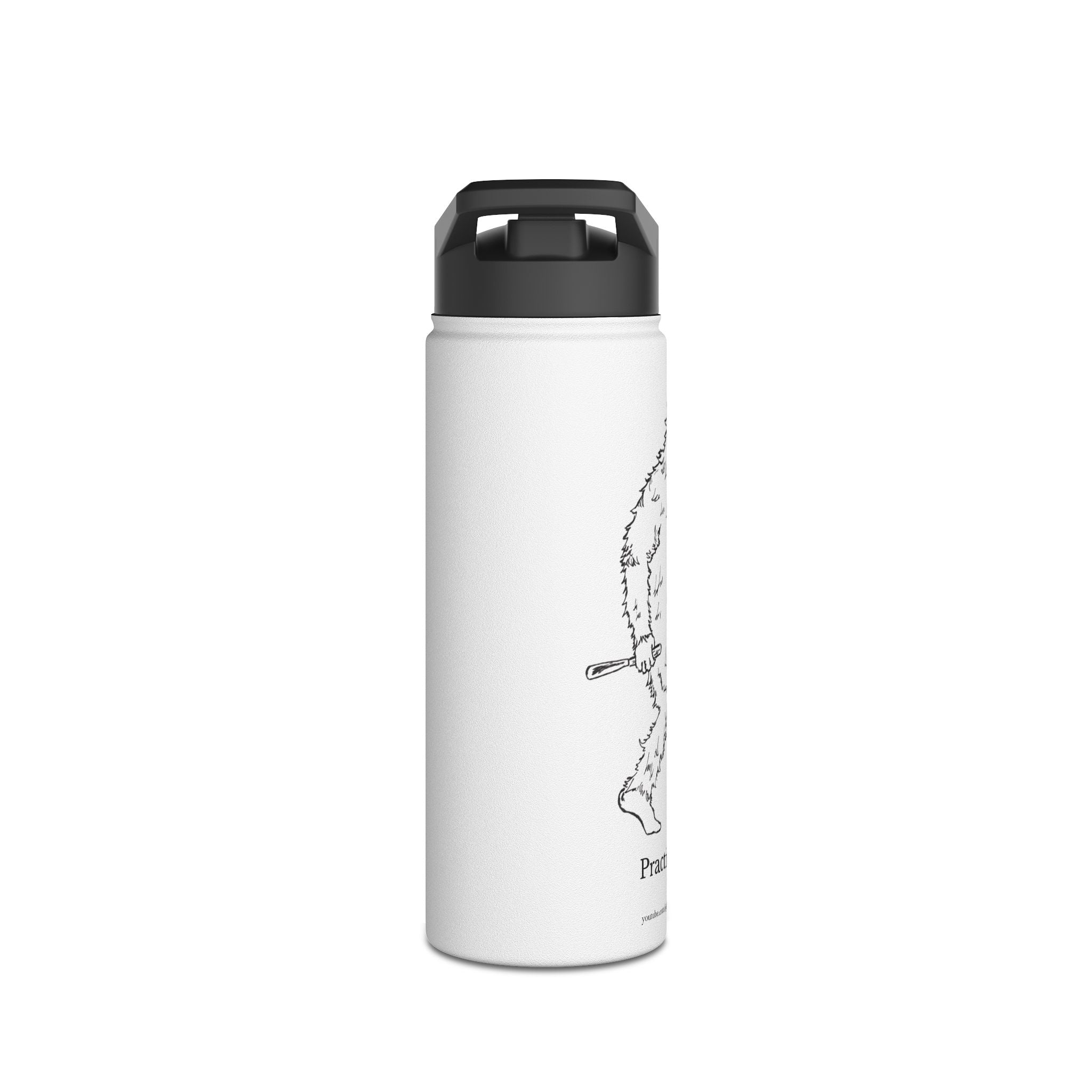 Crafty Jack Stainless Steel Water Bottle with Graphic "Crafty Jack Sasquatch" (12oz, 18oz, and 32oz)