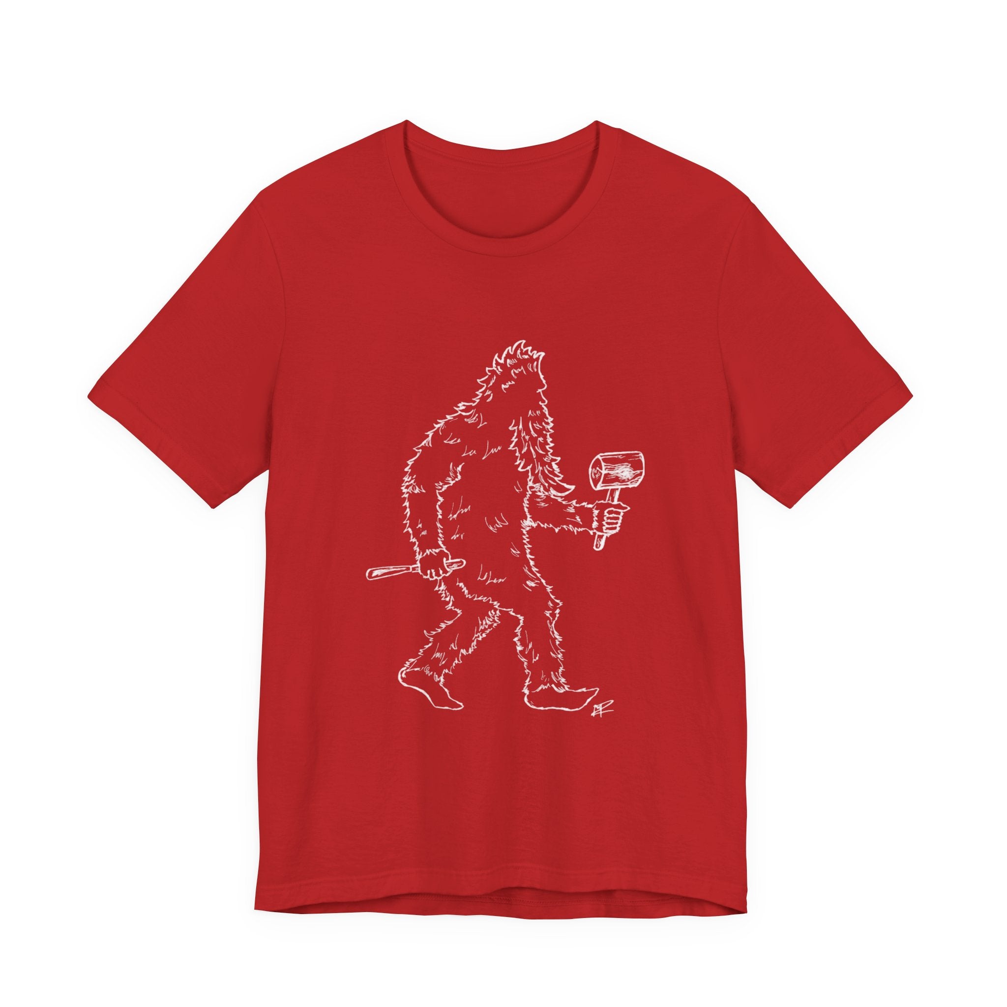 "Crafty Jack" - Holzgeschnitzter Bigfoot T-Shirt