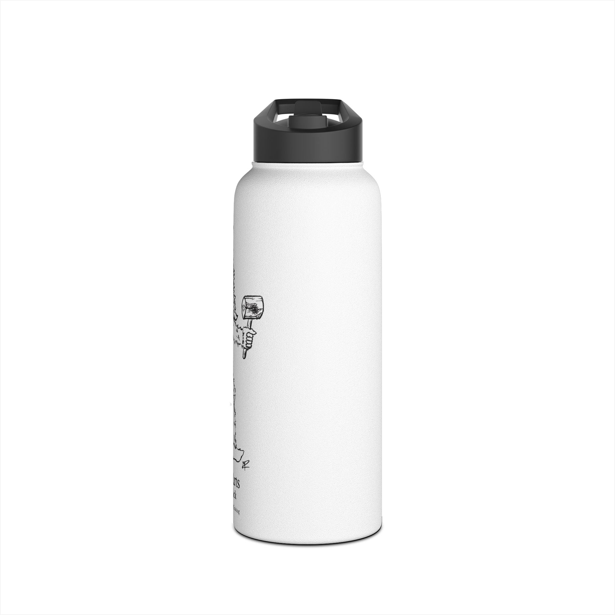 Crafty Jack Stainless Steel Water Bottle with Graphic "Crafty Jack Sasquatch" (12oz, 18oz, and 32oz)