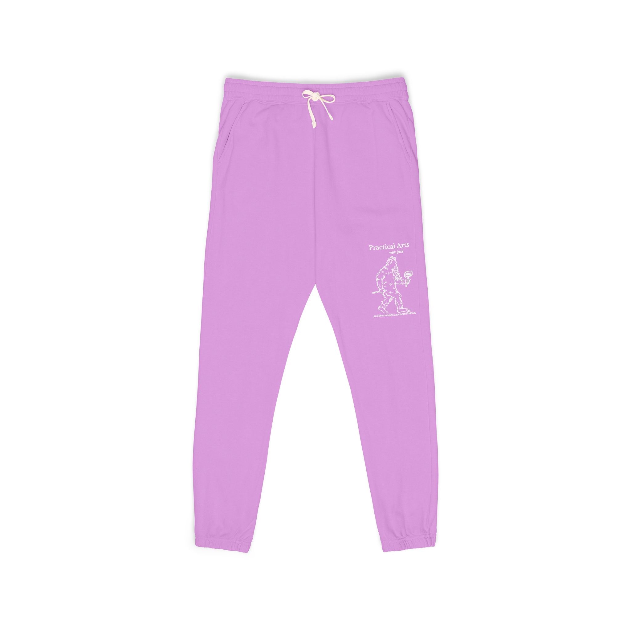 Crafty Jack the Sasquatch Woodcarver Sweatpants — Crafty Bigfoot Fleece Pants