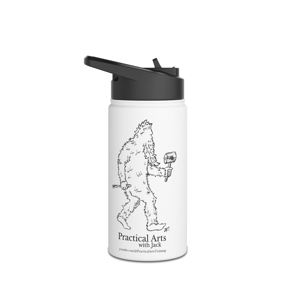 Crafty Jack Stainless Steel Water Bottle with Graphic "Crafty Jack Sasquatch" (12oz, 18oz, and 32oz)