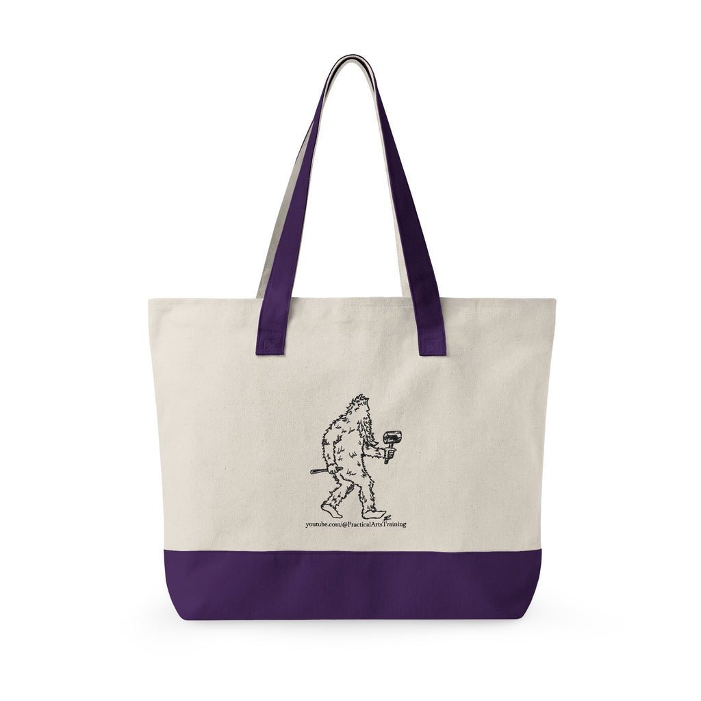 Zippered Canvas Market Tote Bag -- Practical Arts with Jack