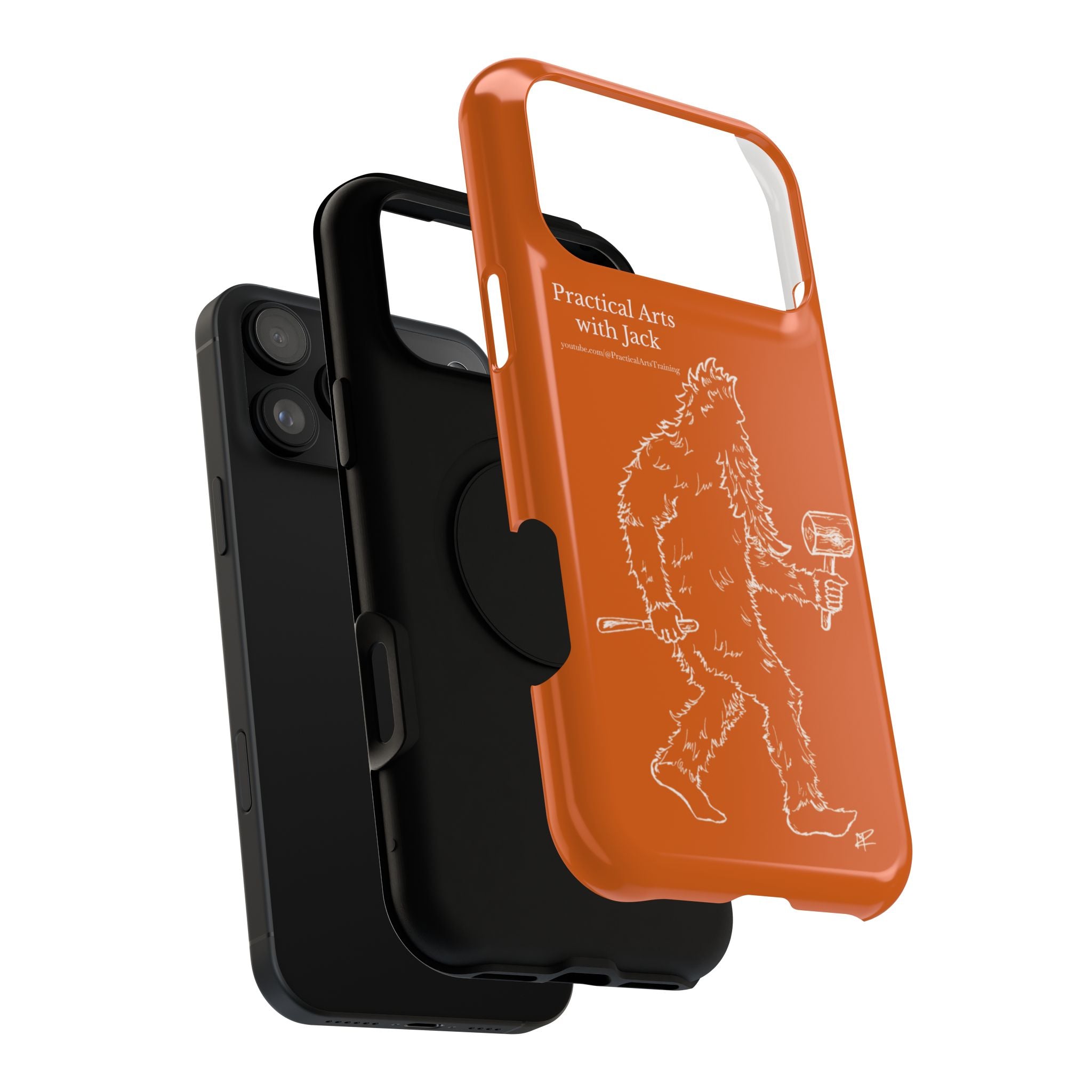 Crafty Jack's Impact-Resistant Phone Case (Rust)