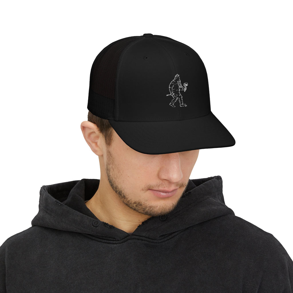 “Crafty Jack” Trucker-Cap — Gesticktes Sasquatch-Logo