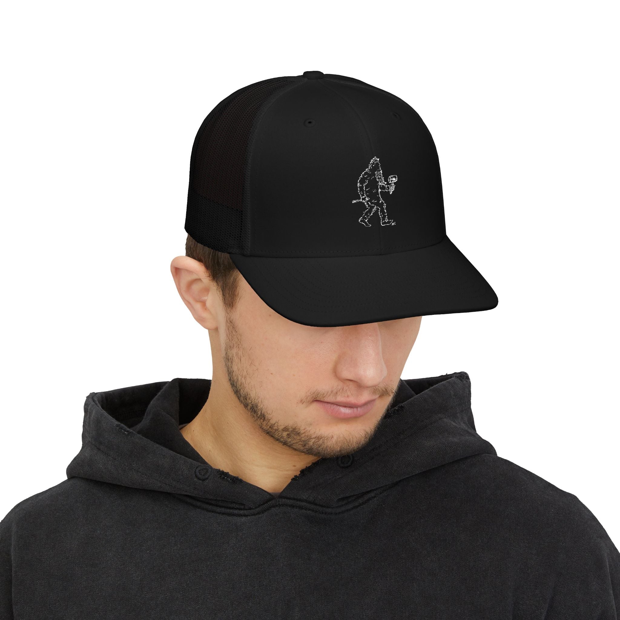 “Crafty Jack” Trucker-Cap — Gesticktes Sasquatch-Logo