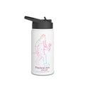 Sasquatch Woodcarver Stainless Steel Water Bottle — Neon Crafty Jack Design