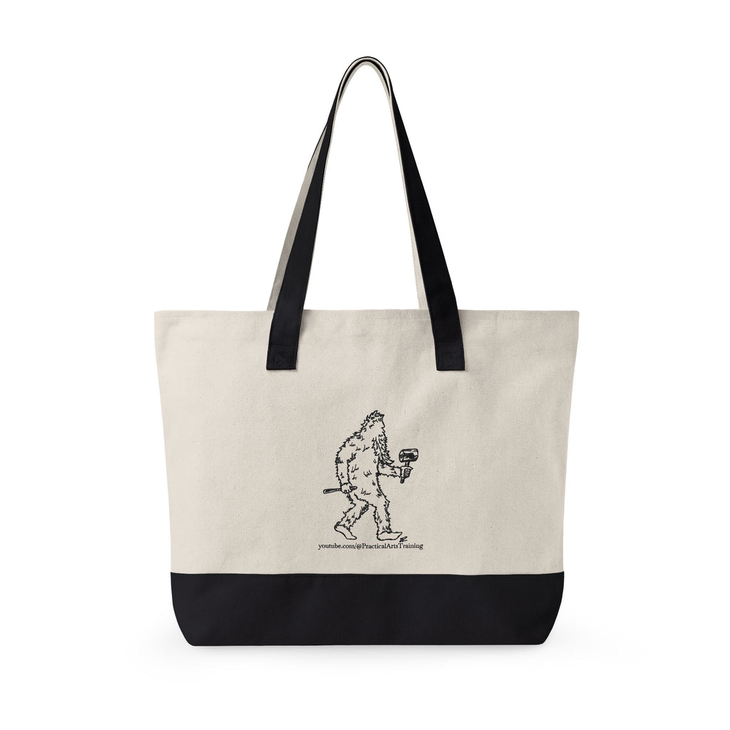 Zippered Canvas Market Tote Bag -- Practical Arts with Jack