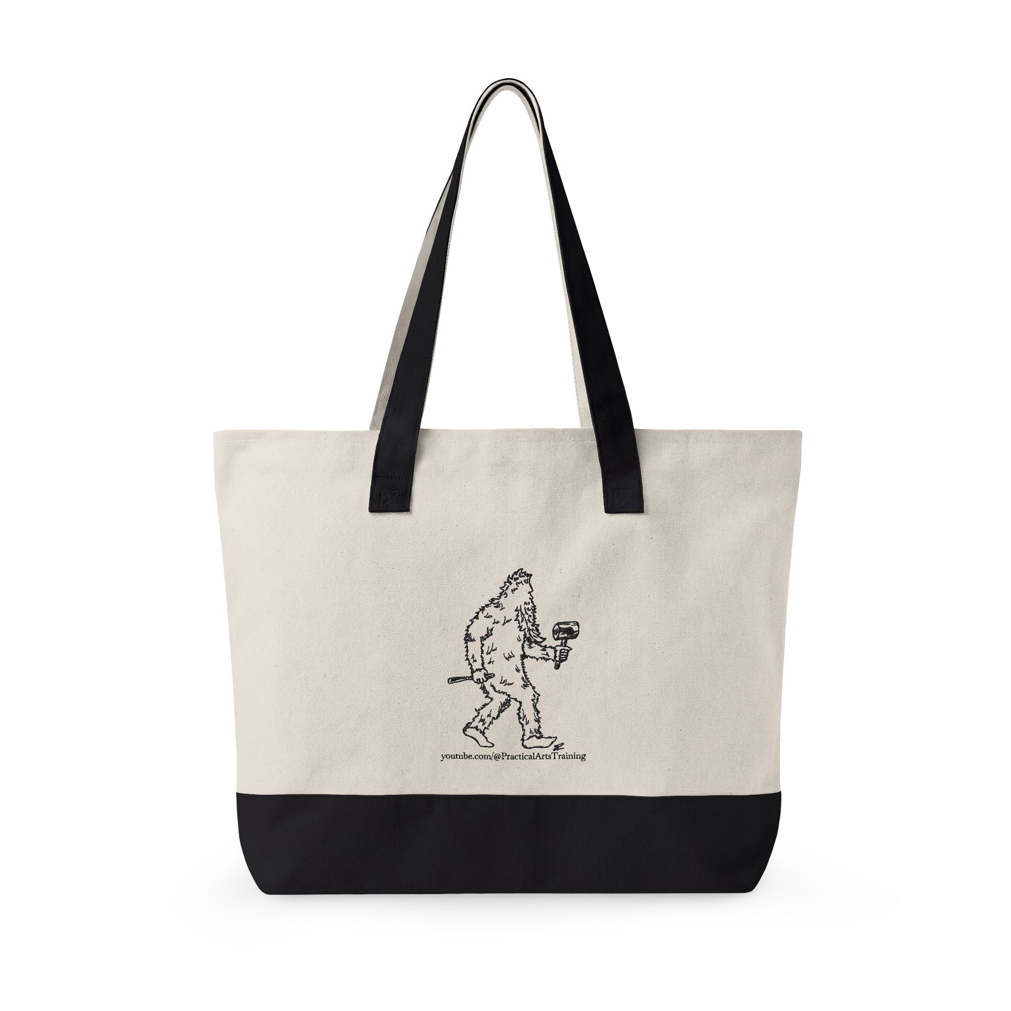 Zippered Canvas Market Tote Bag -- Practical Arts with Jack