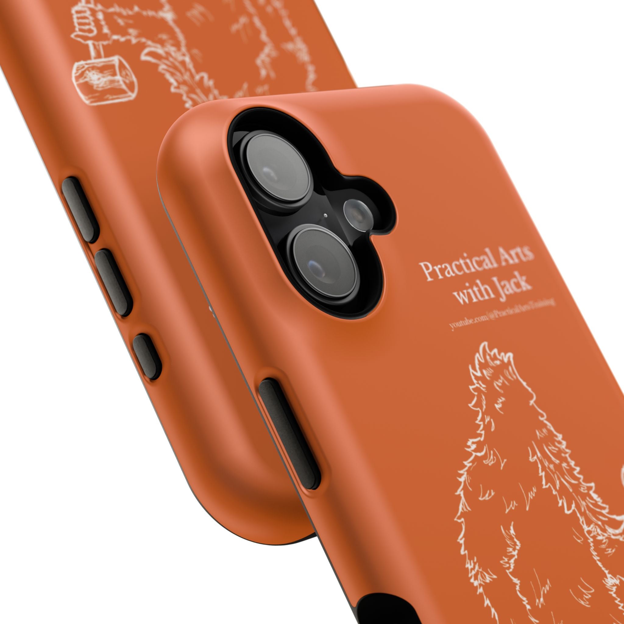Crafty Jack's Impact-Resistant Phone Case (Rust)