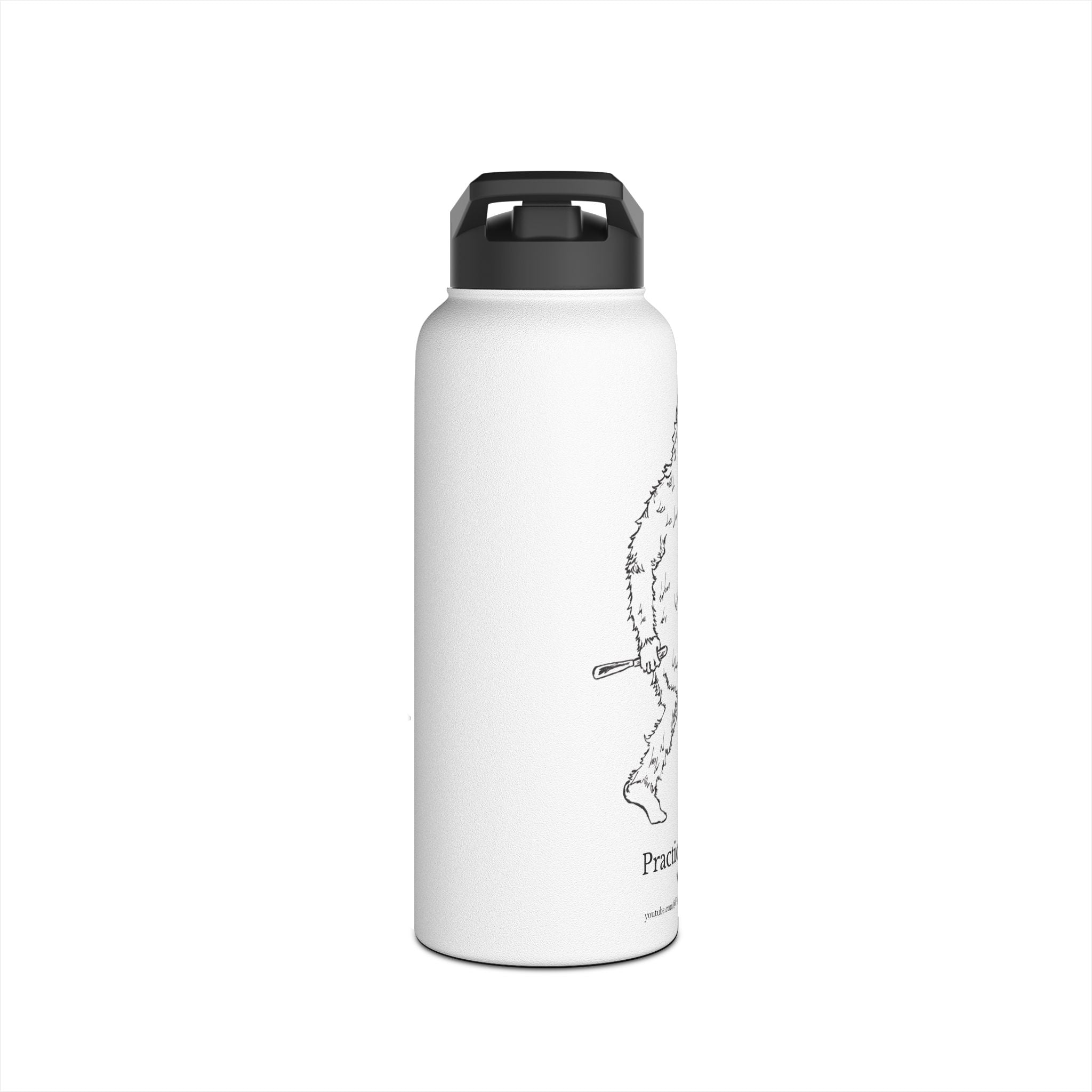 Crafty Jack Stainless Steel Water Bottle with Graphic "Crafty Jack Sasquatch" (12oz, 18oz, and 32oz)